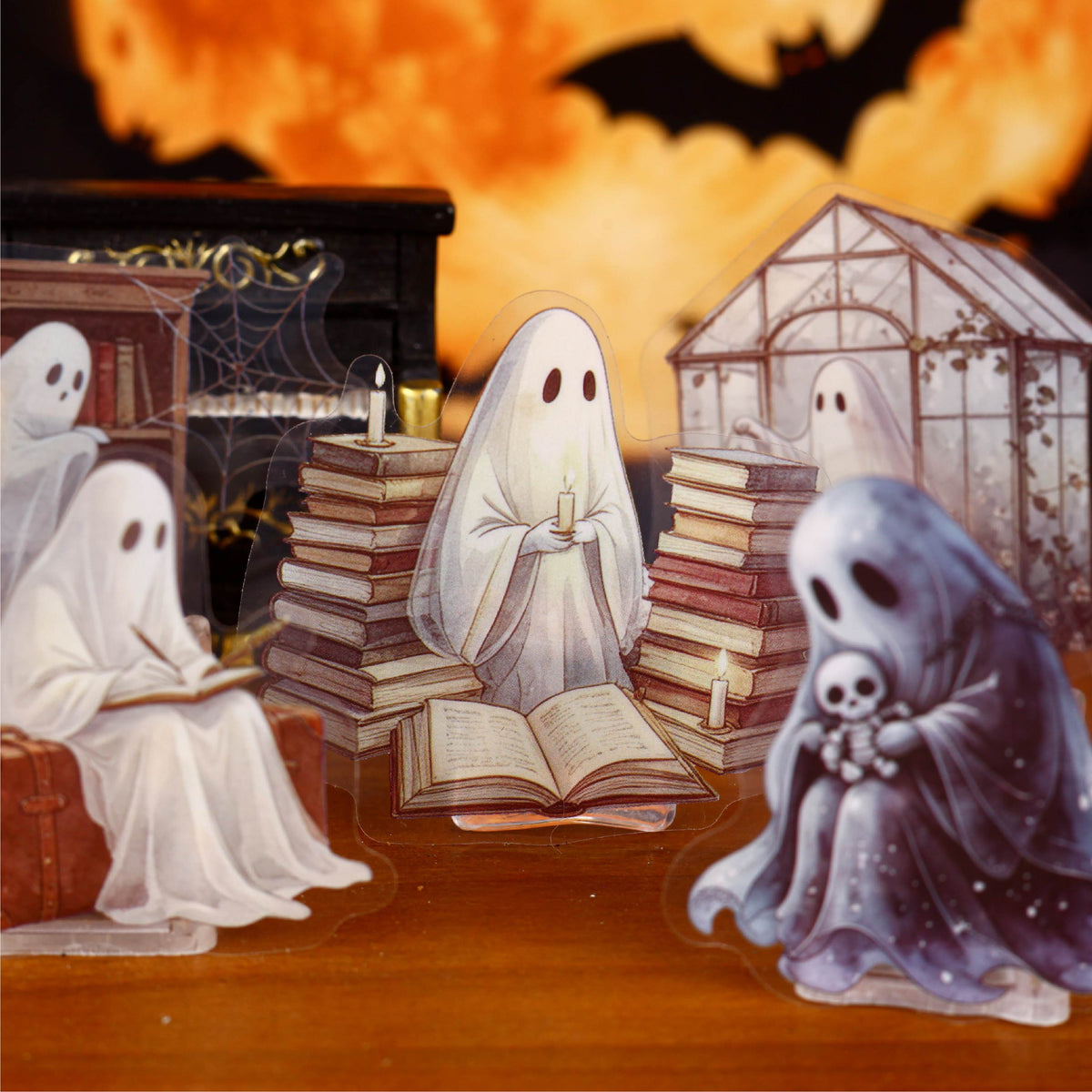 Cute Ghost PET Sticker
