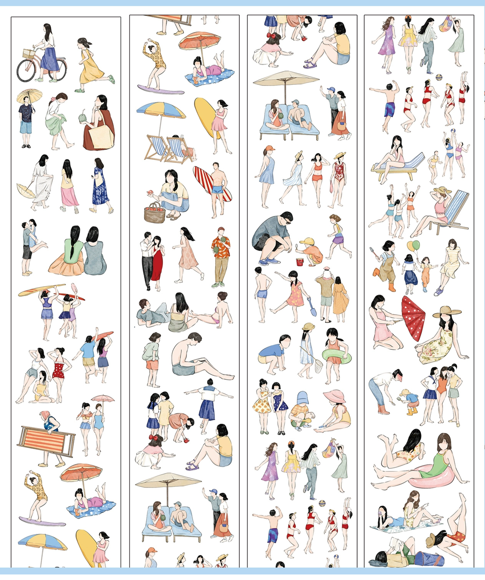 Miniature Character Theme PET Tape