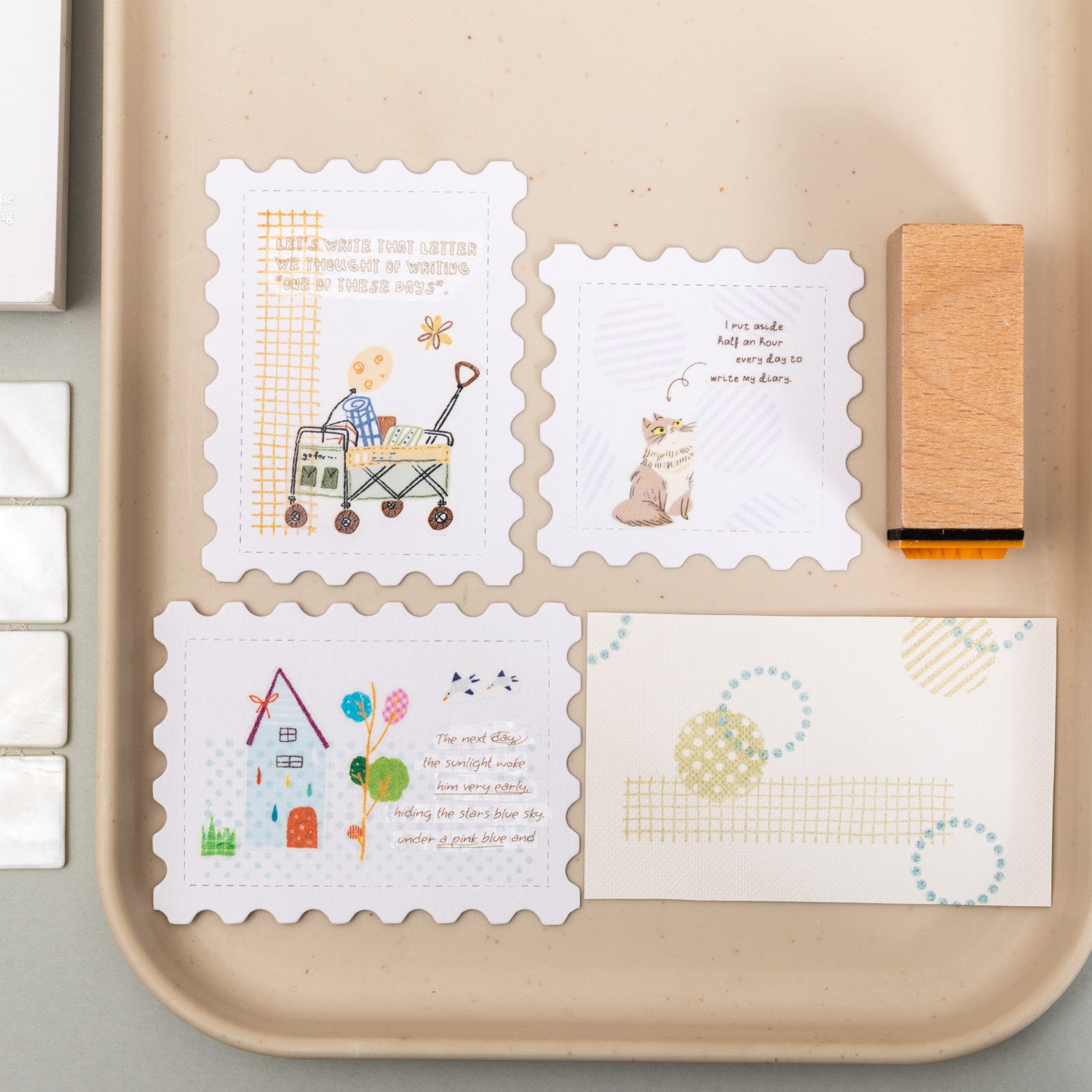 Basic Geometric Wooden Stamps