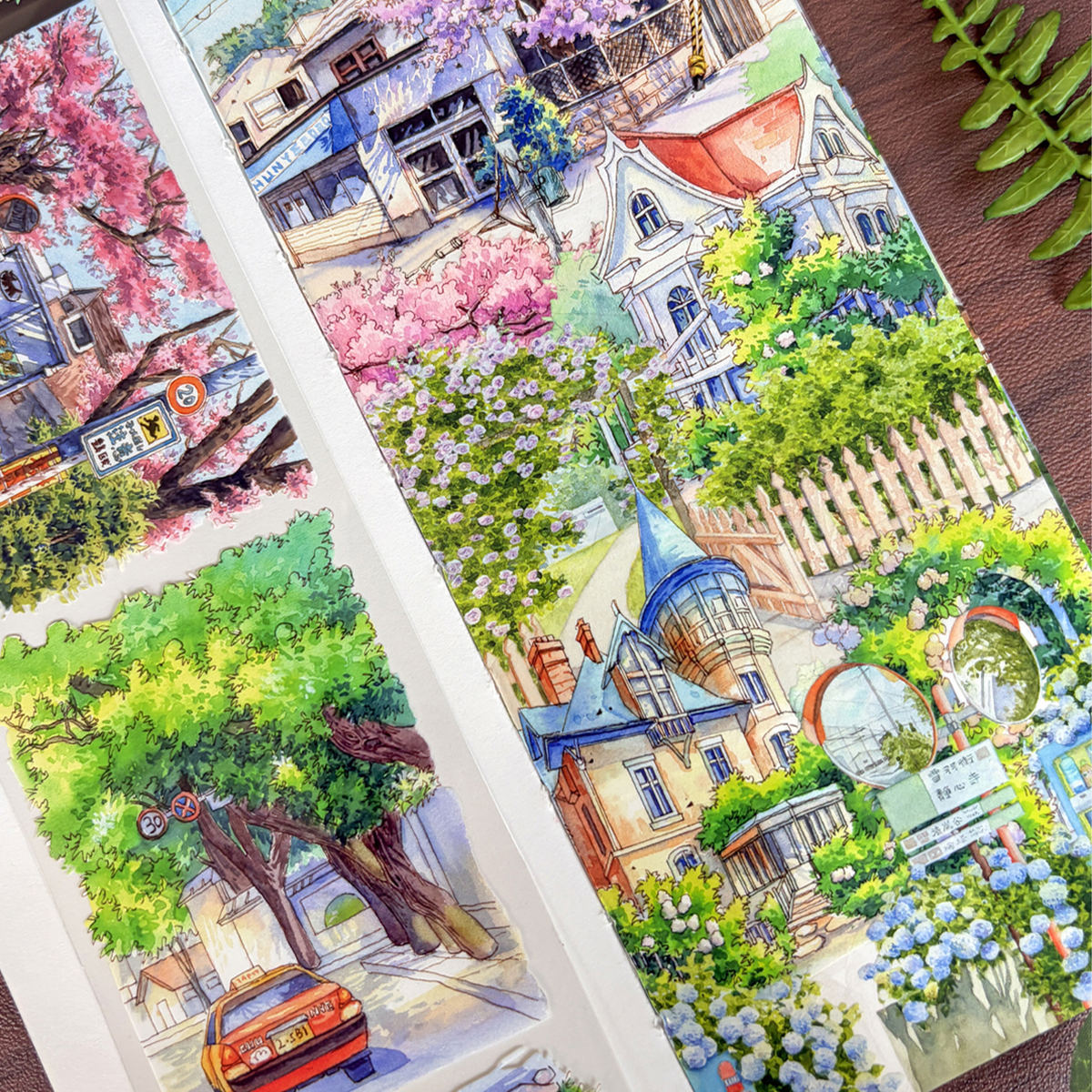 【NEW Stuido】Street and Spring Villa Landscape PET Tape