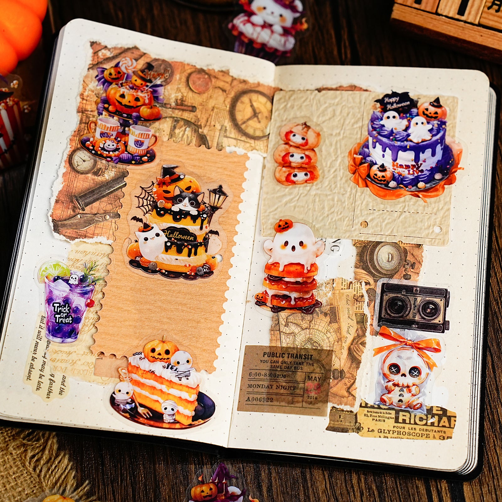 Halloween and Christmas Decorations PET Sticker