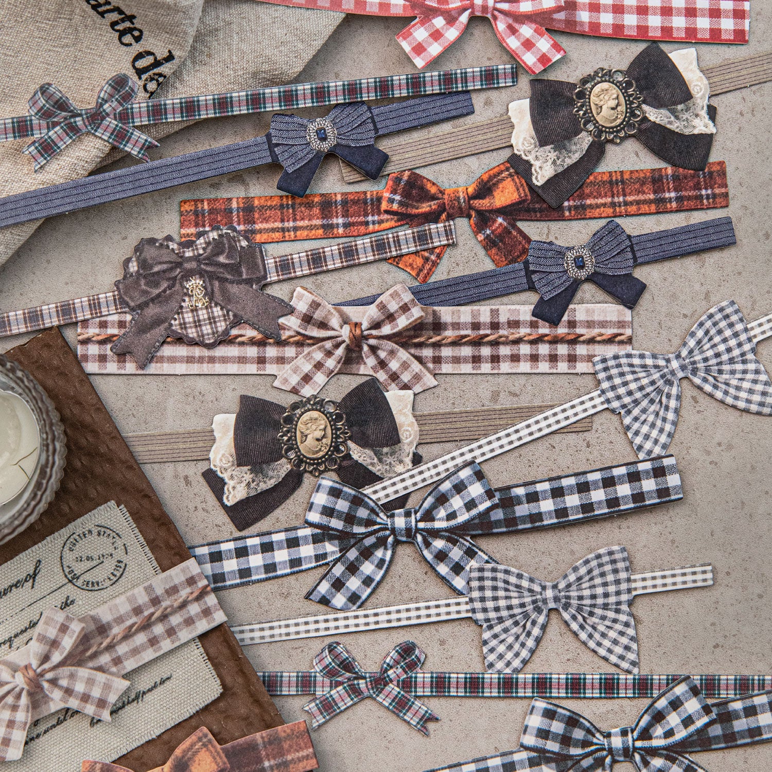 Gift Decoration Cardboard Bow Sticker