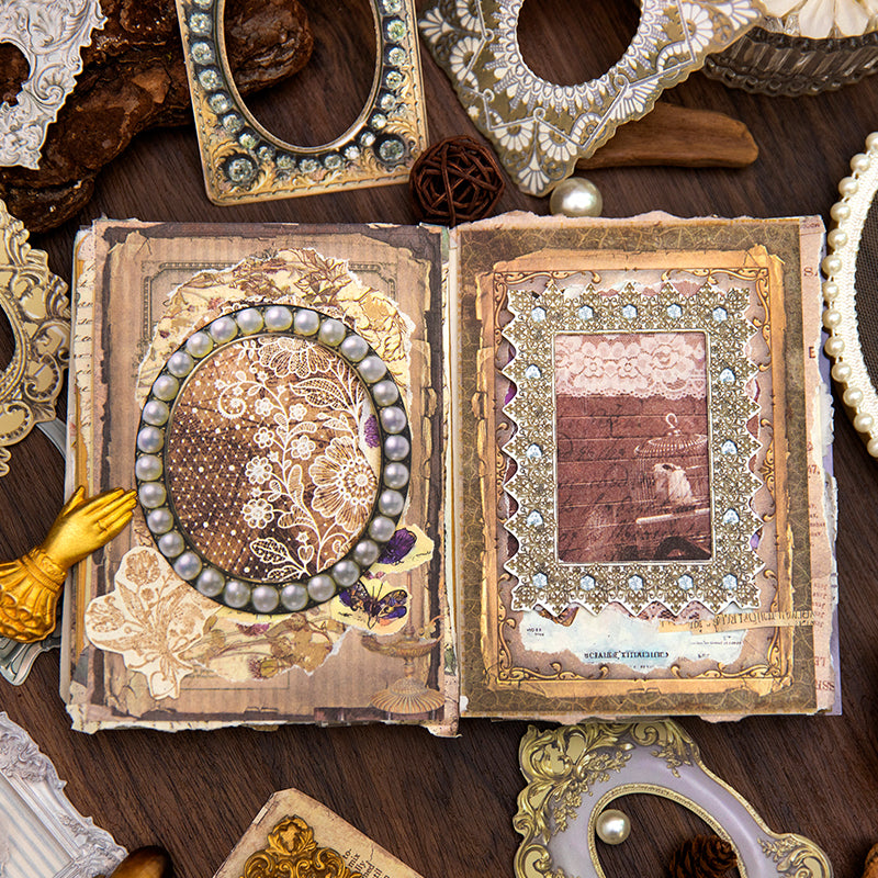 Classical Romantic Border Scrapbook Paper