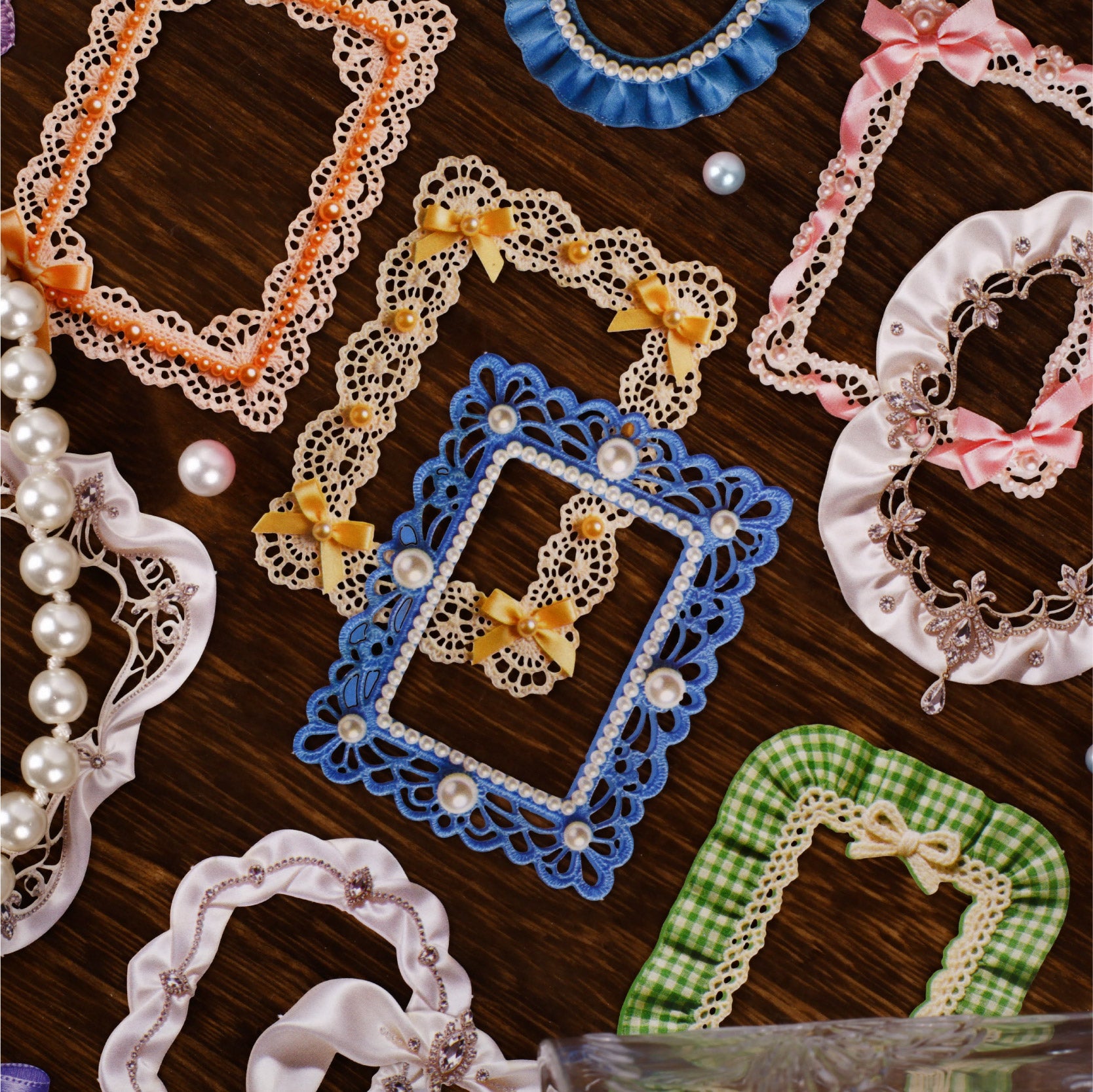 Starry Dream Lace Trim Stickers For Scrapbooking and Journaling | MOOBOOM