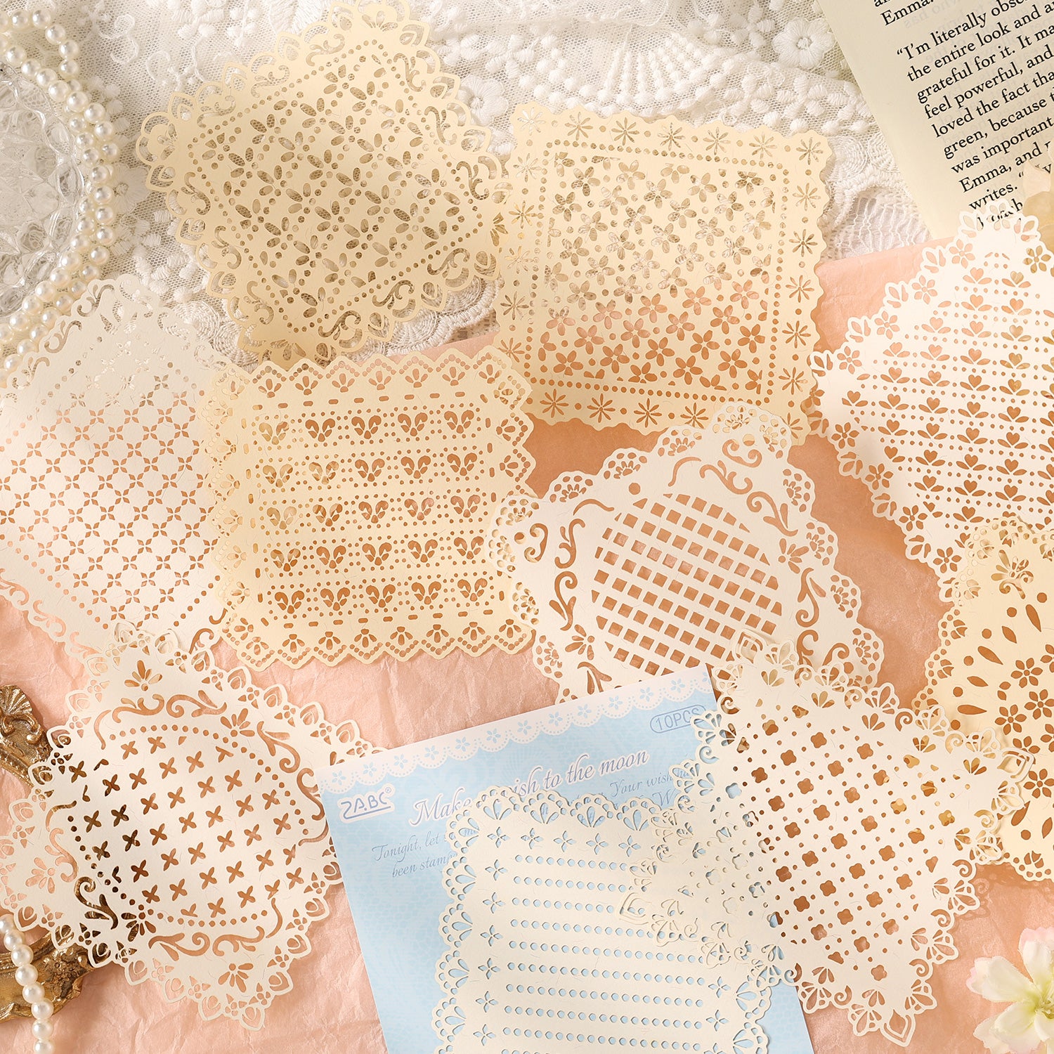 Lace Cut-outs Scrapbooking Paper