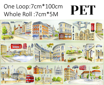 【ZERO】London Landscape PET Tape