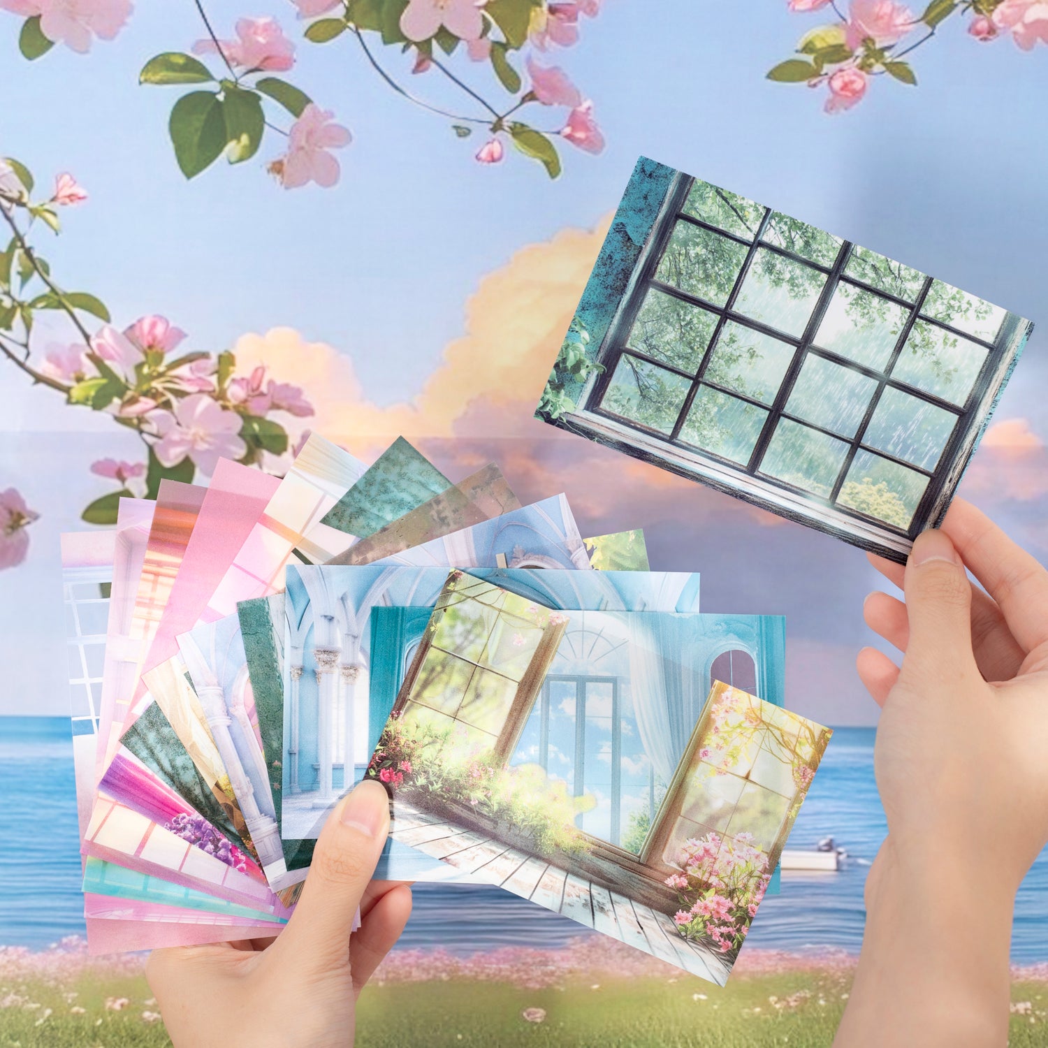 Window View PET Sticker