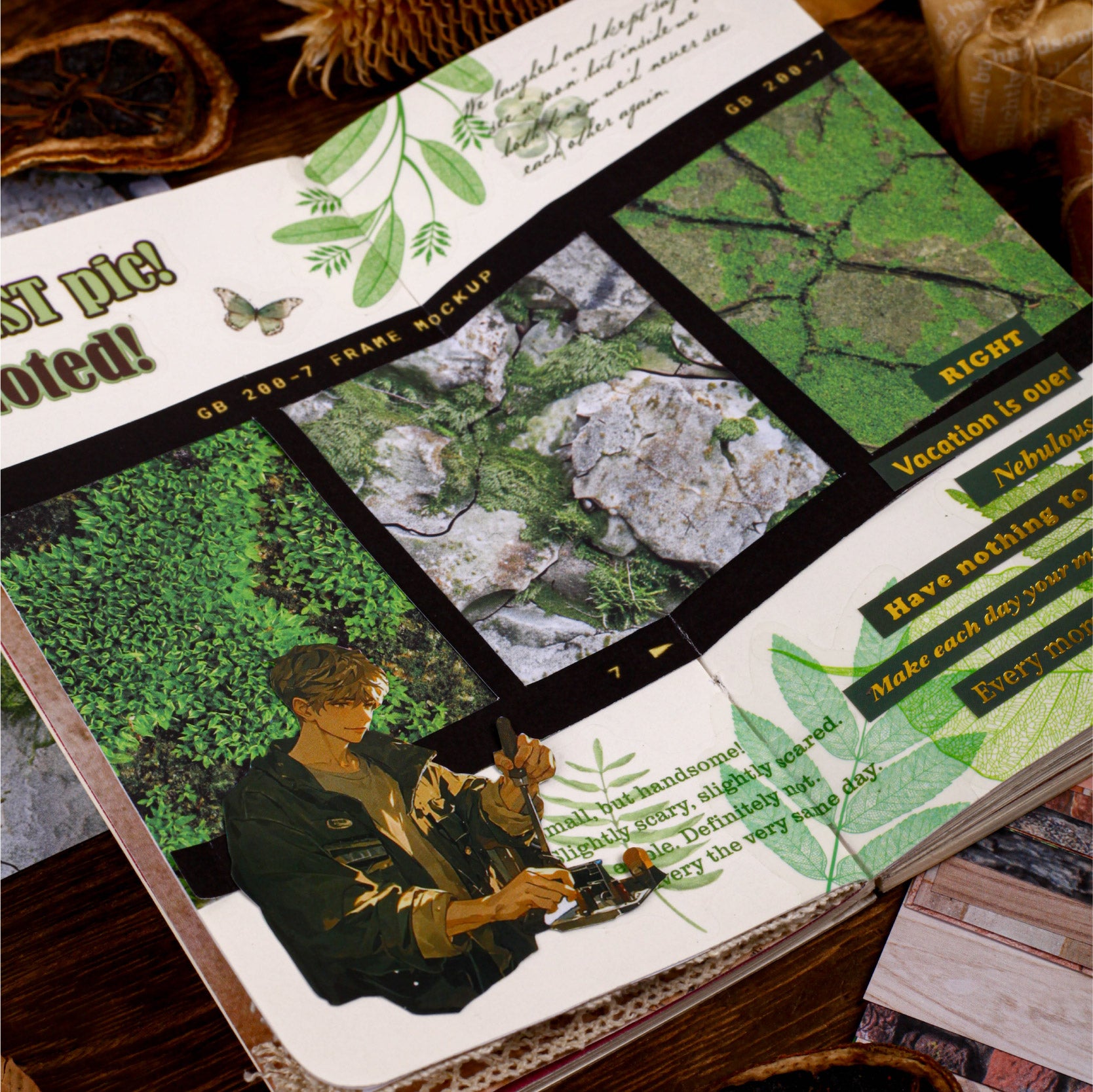 Vintage Trees Scrapbooking Paper
