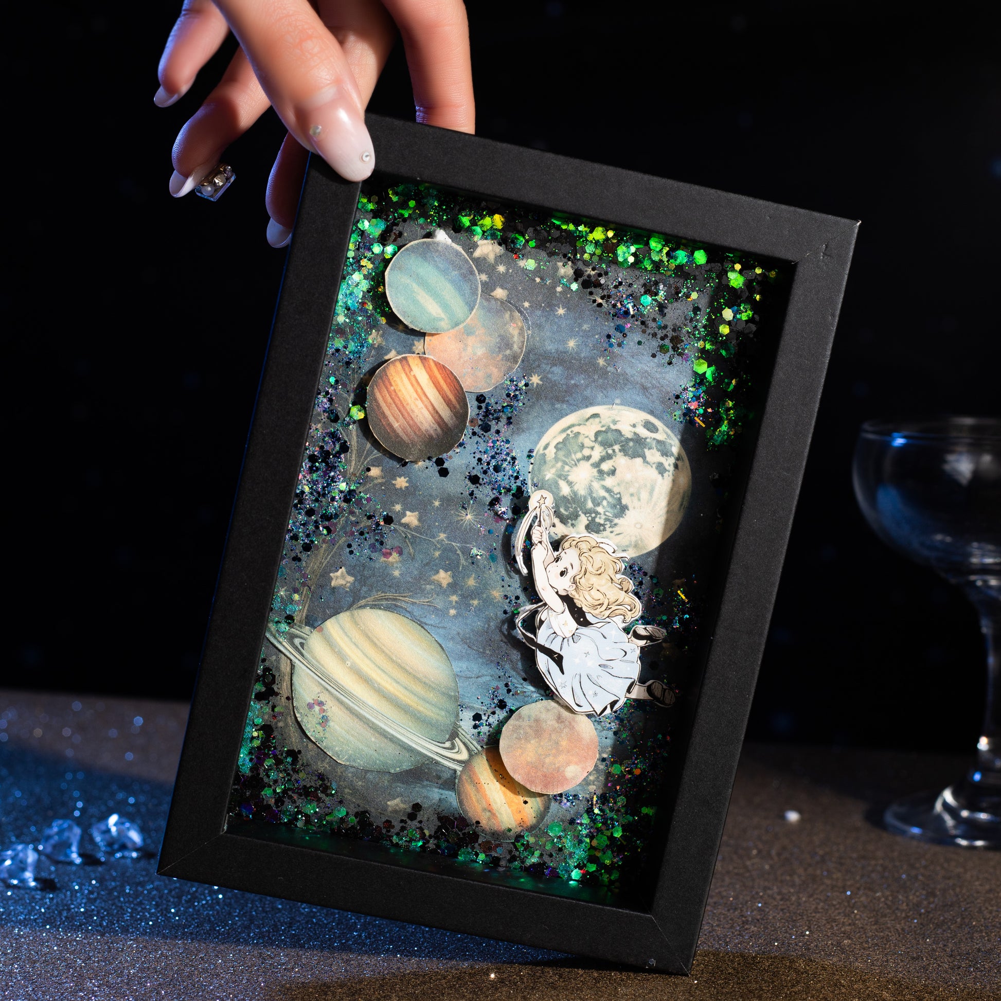 Watching The Starry Sky Journal Scrapbooking Paper For Paper Crafts