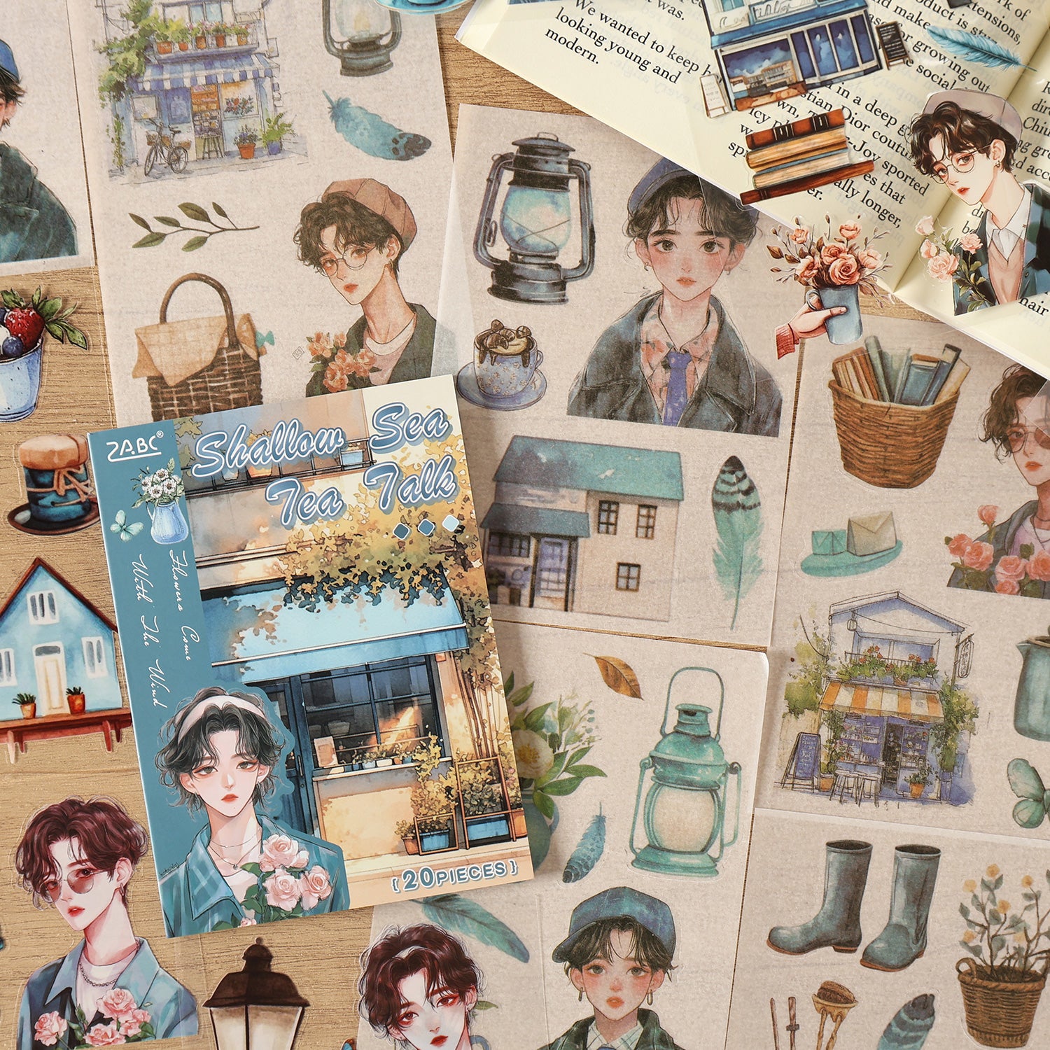 Flowers bring the wind Sticker Book