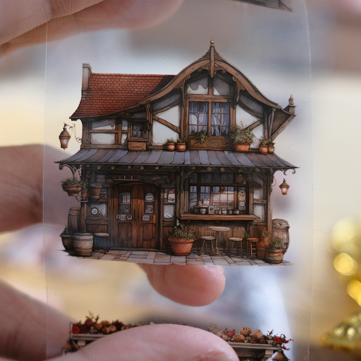 Whole Roll Street Café PET Tape (6cm*2M)| MOOBOOM Design