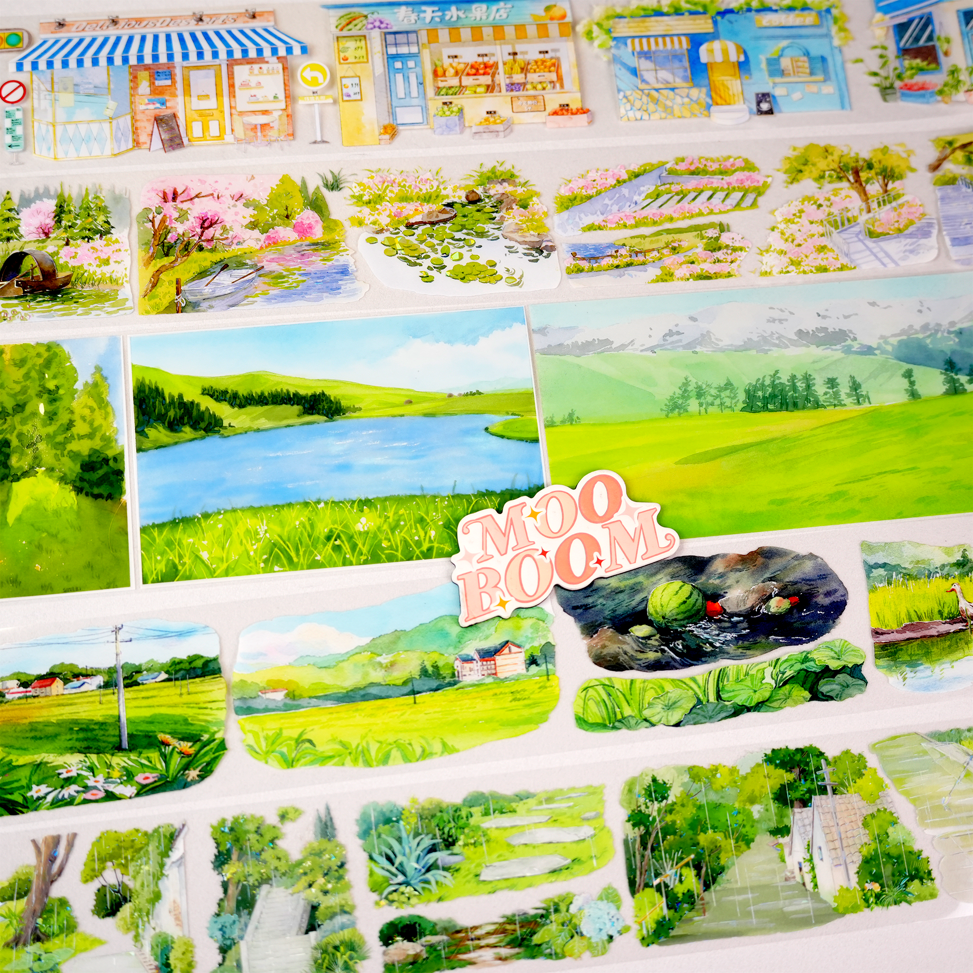 【XIAOYE】Landscaping/Scene PET Tape (18 Style)