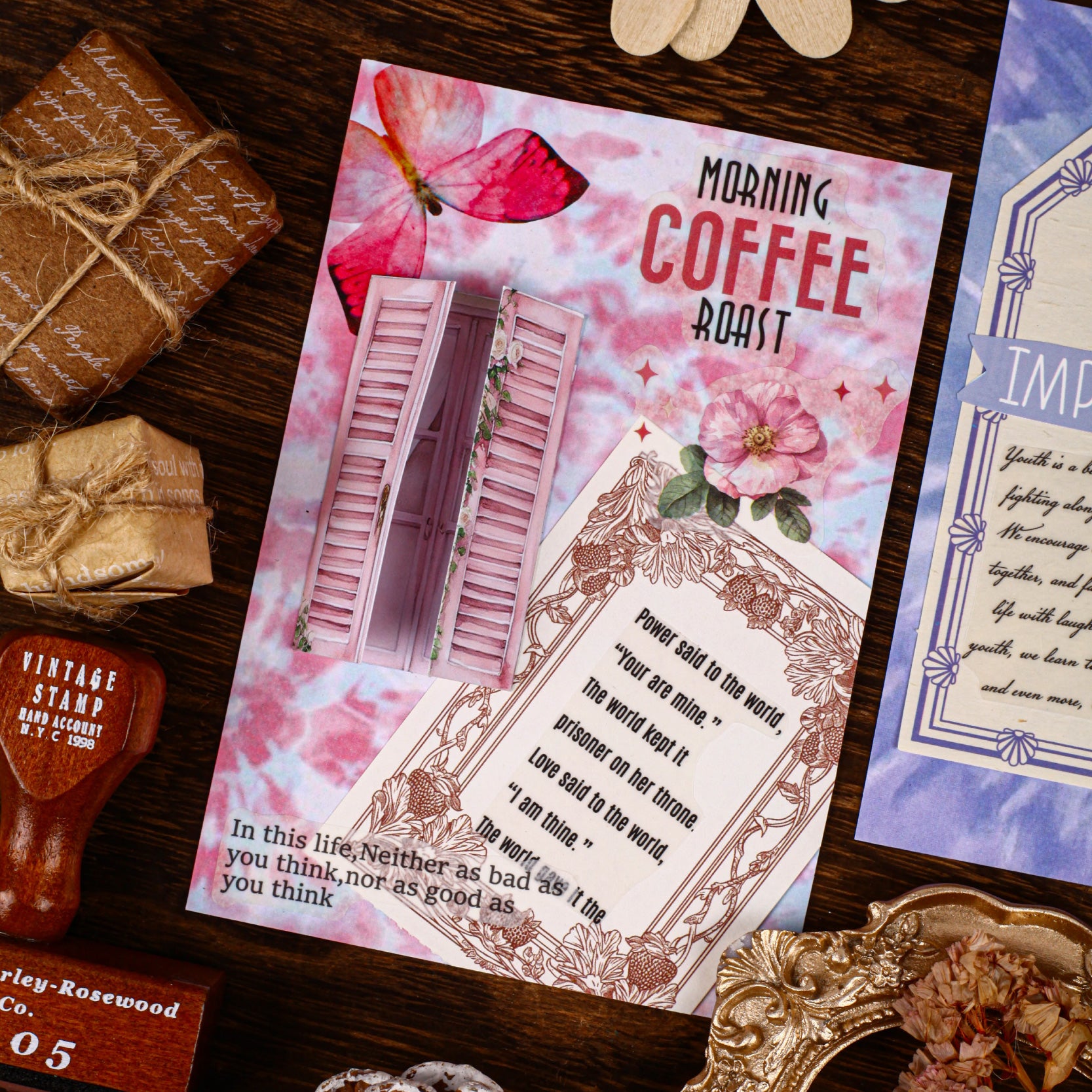 Dyed Scrapbooking Paper