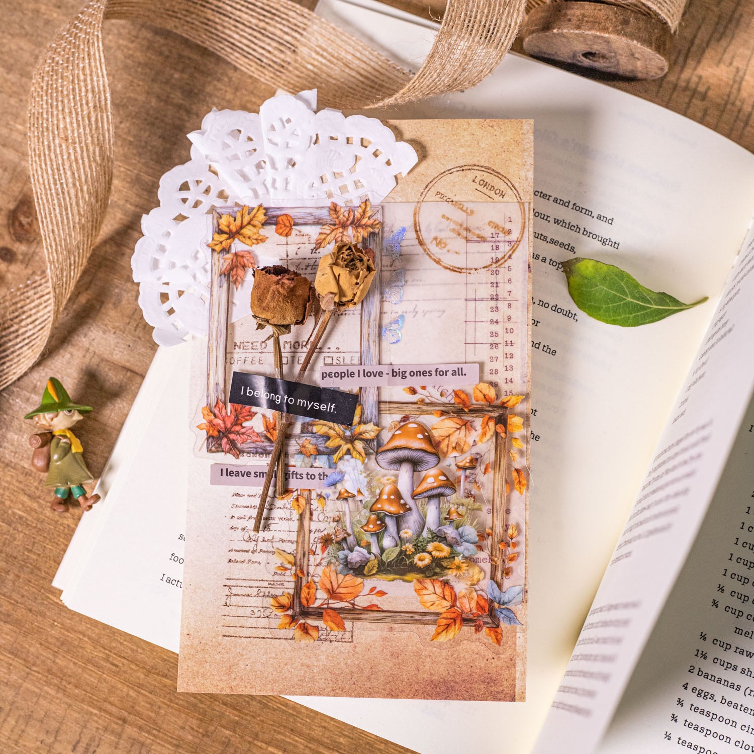 Forest Language Wooden Frame PET Sticker