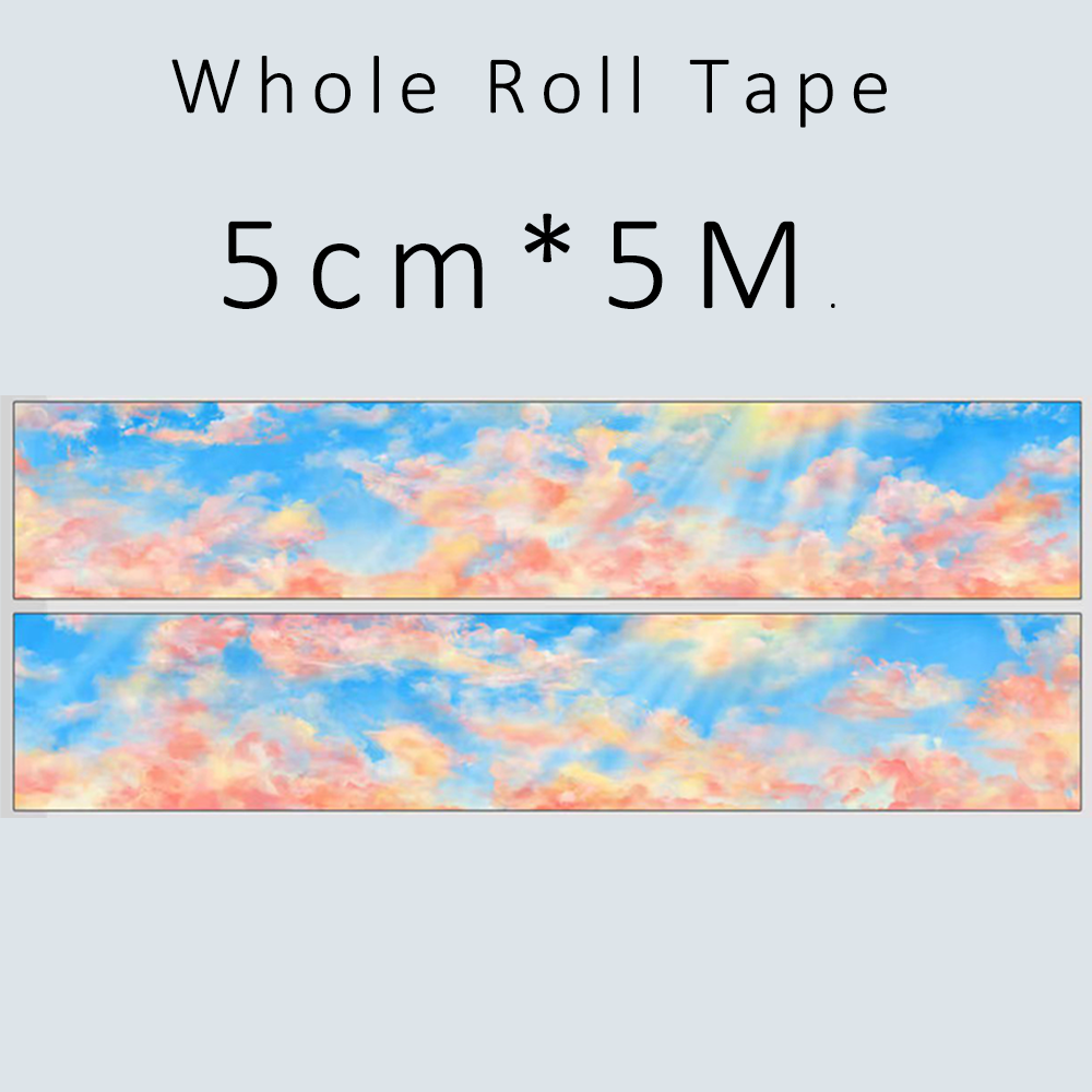 【BOBOYU】Three-Colored Sky Landscape Tape (Whole Roll Tape)