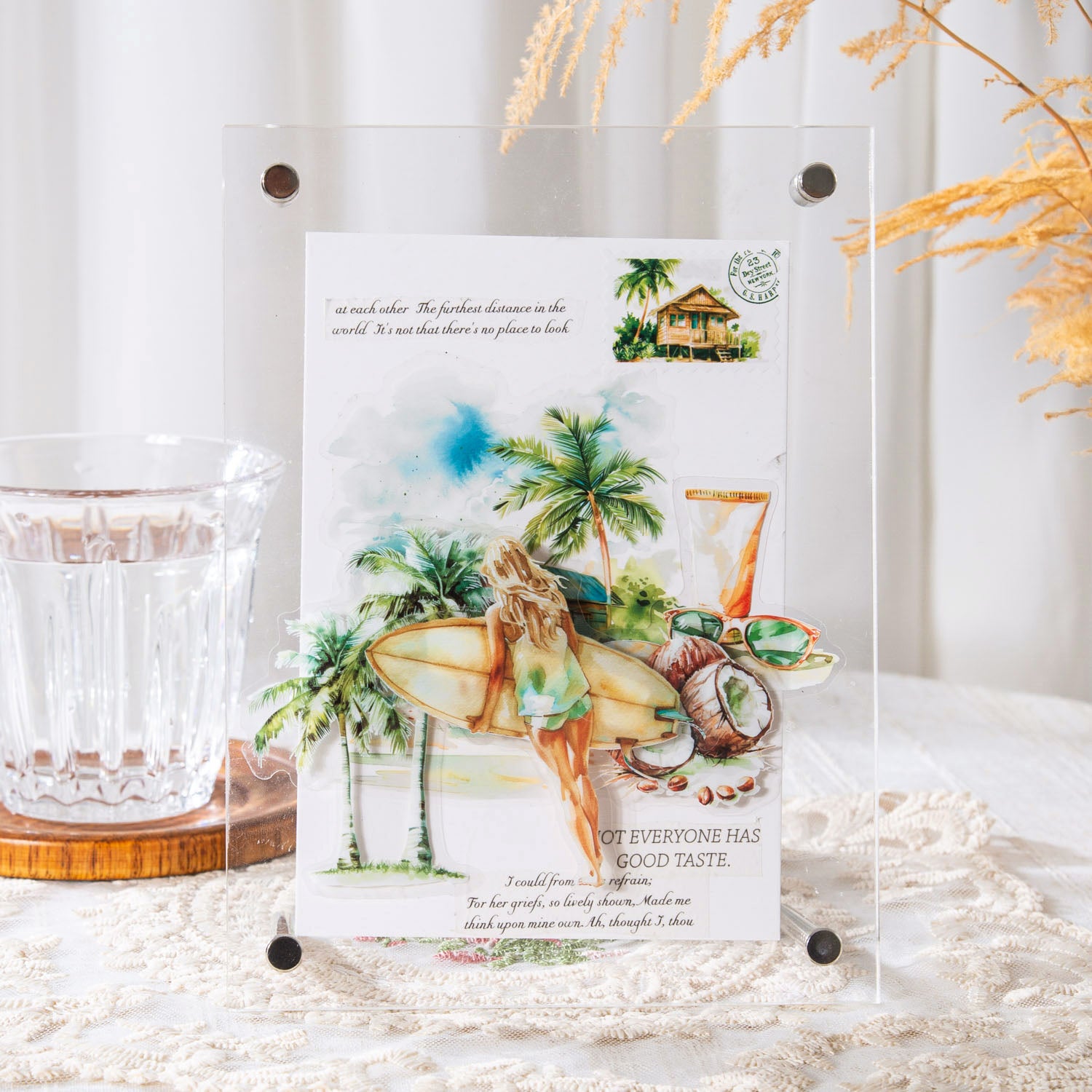 Romantic Travel Diary Sticker