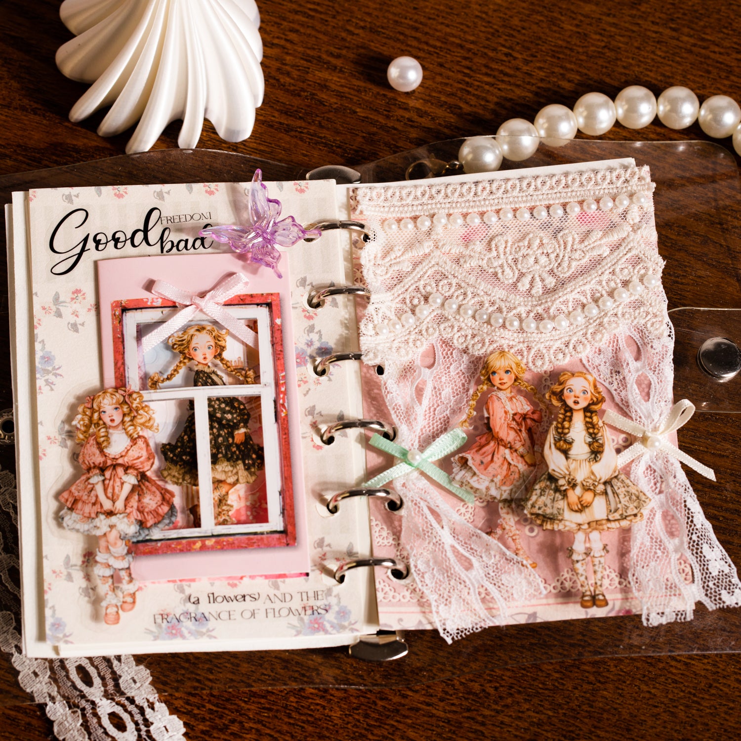 Sweet Style Lolita Girl Character Theme Stickers for journaling and scrapbooking