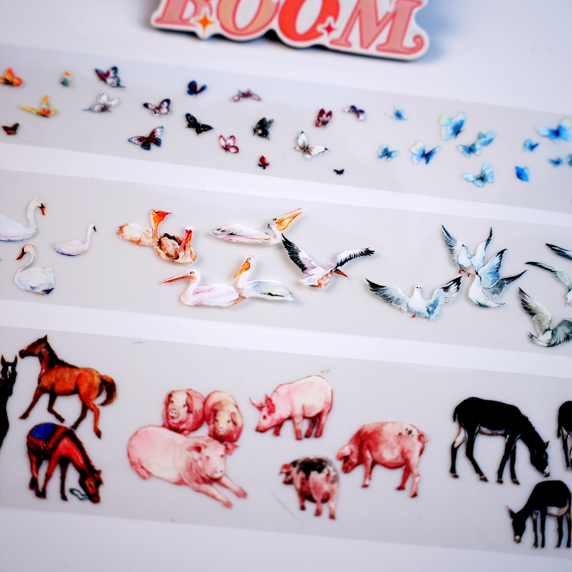 【ZERO】Animal Landscaping Tape (8 Styles)(Whole Roll Tape)