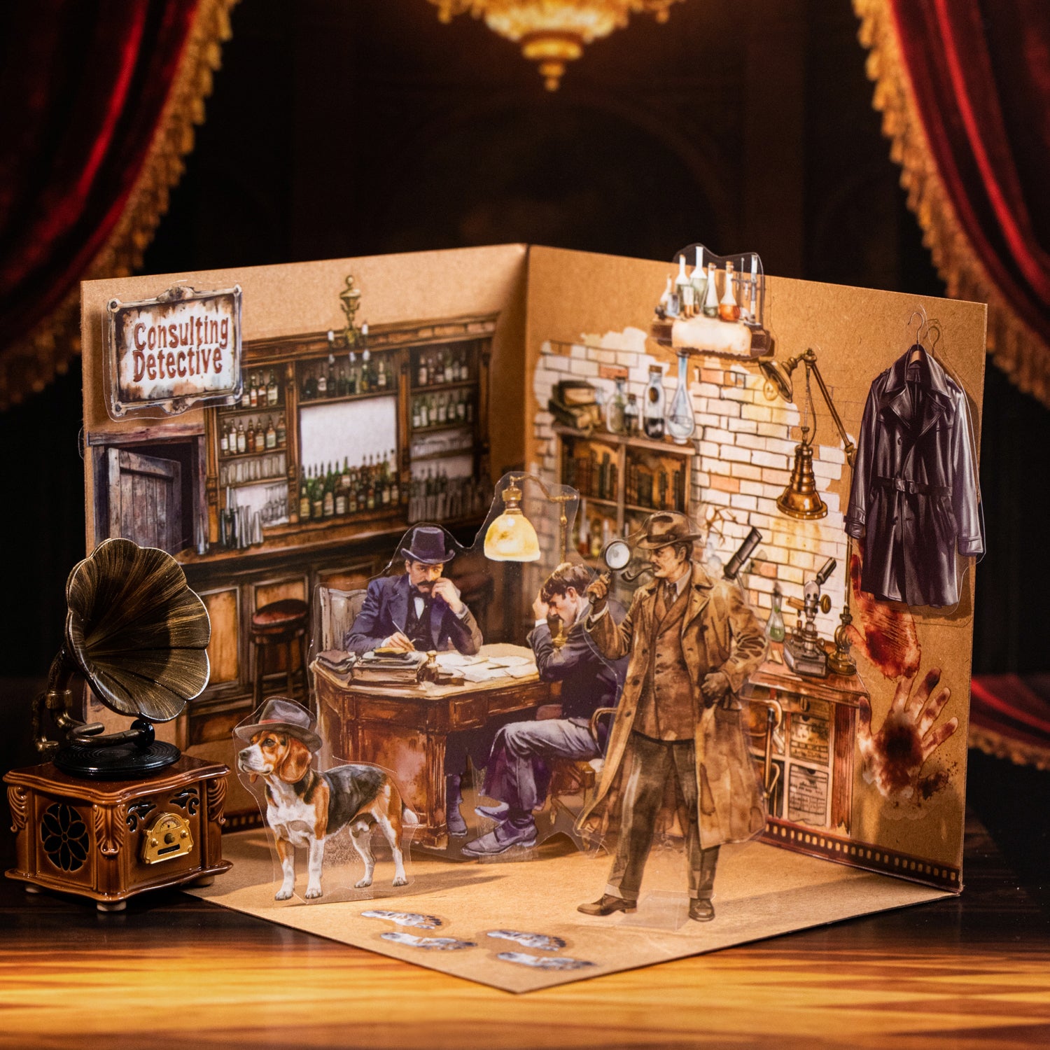 European Theatre PET Sticker Book for journaling and scrapbooking