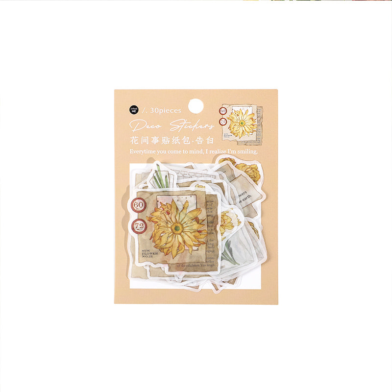About Flowers Washi Sticker