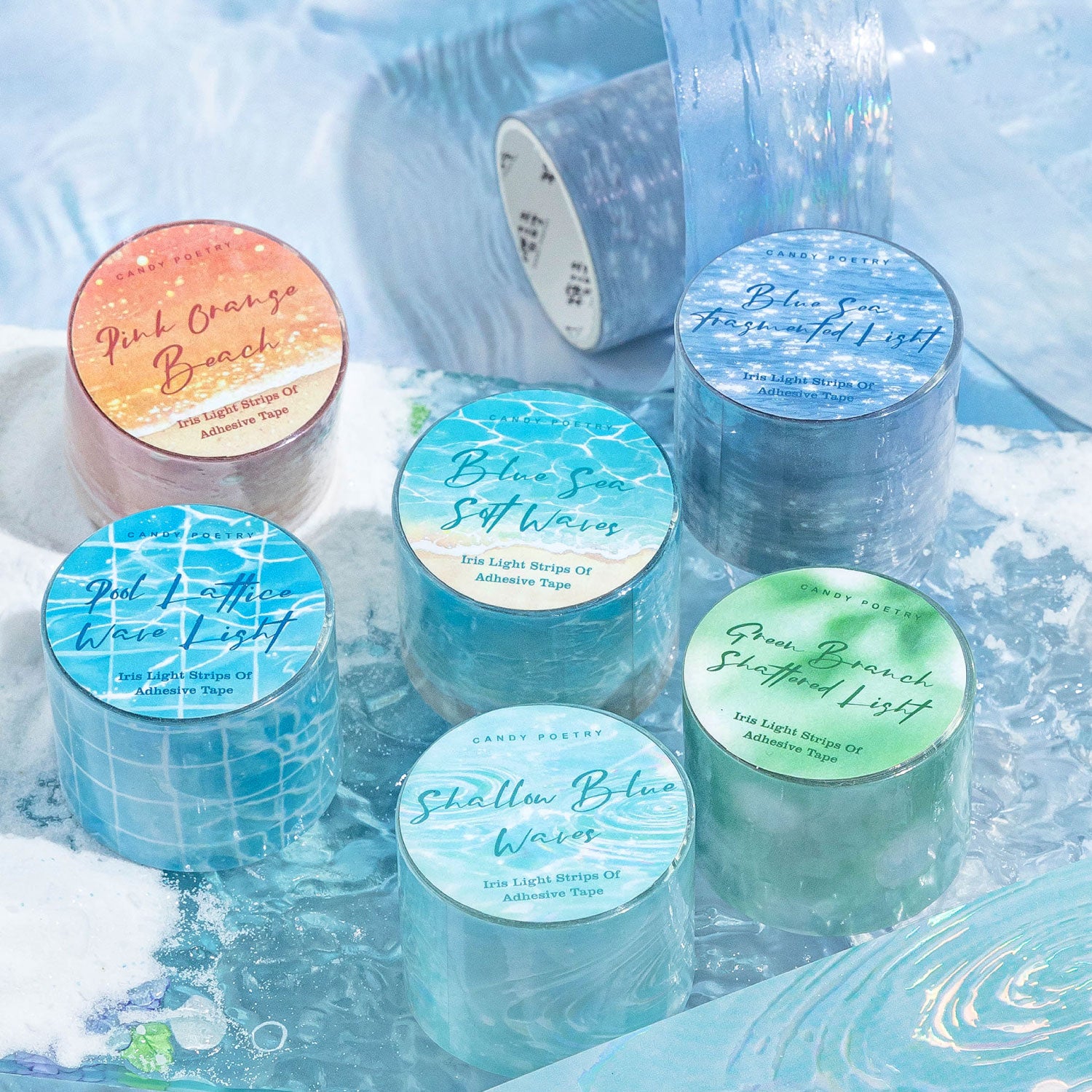 Water Ripple Halo PET Tape
