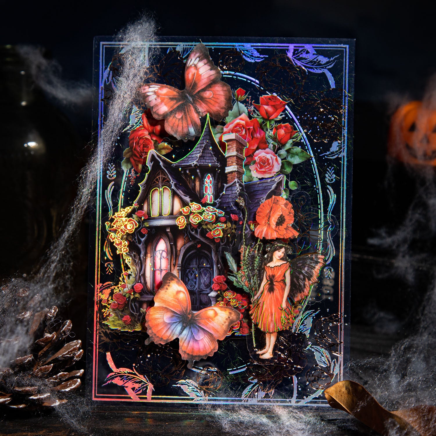 Helia's Castle Scrapbook Journal PET Sticker For paper crafts