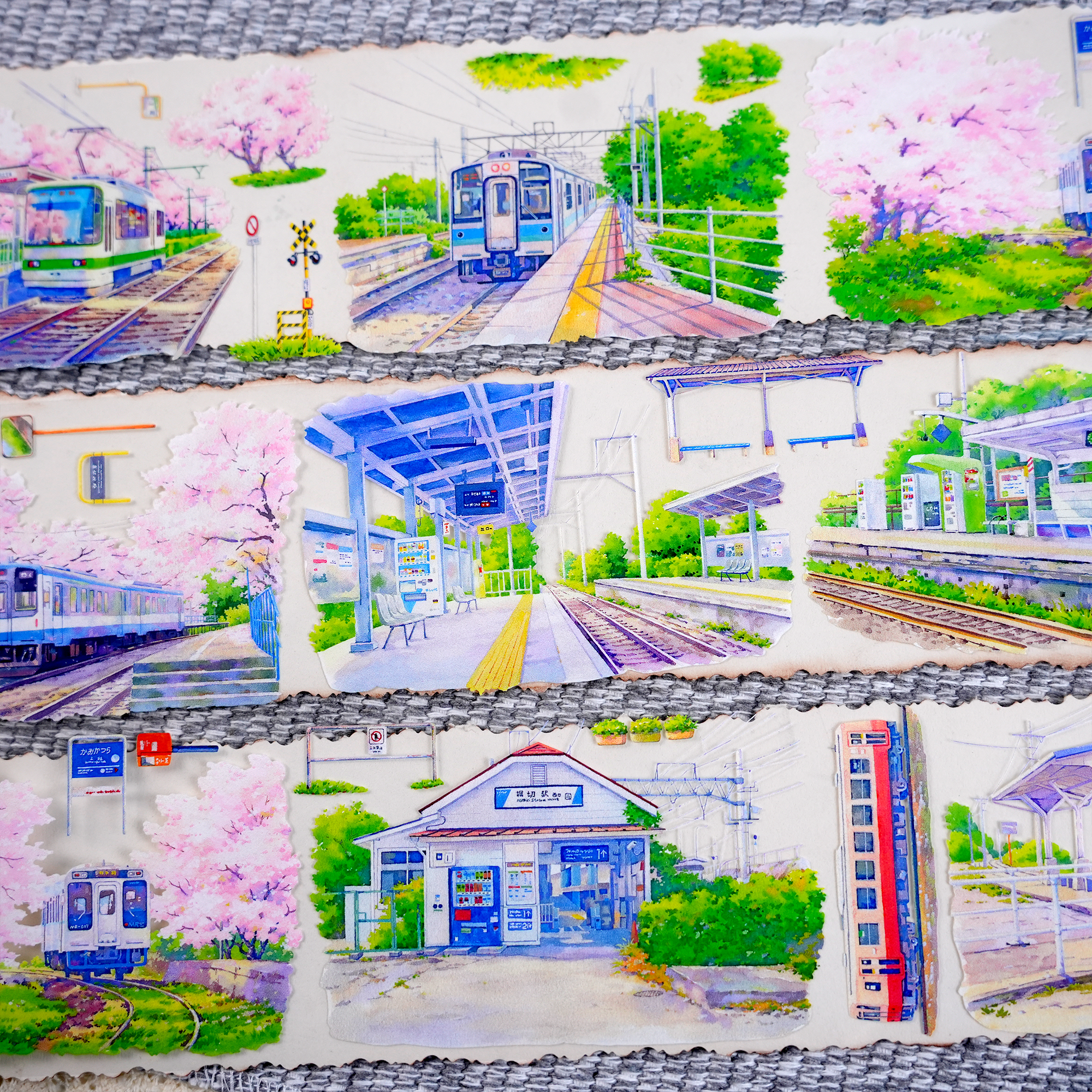 【ZERO】Cherry Blossom Station Landscaping Tape