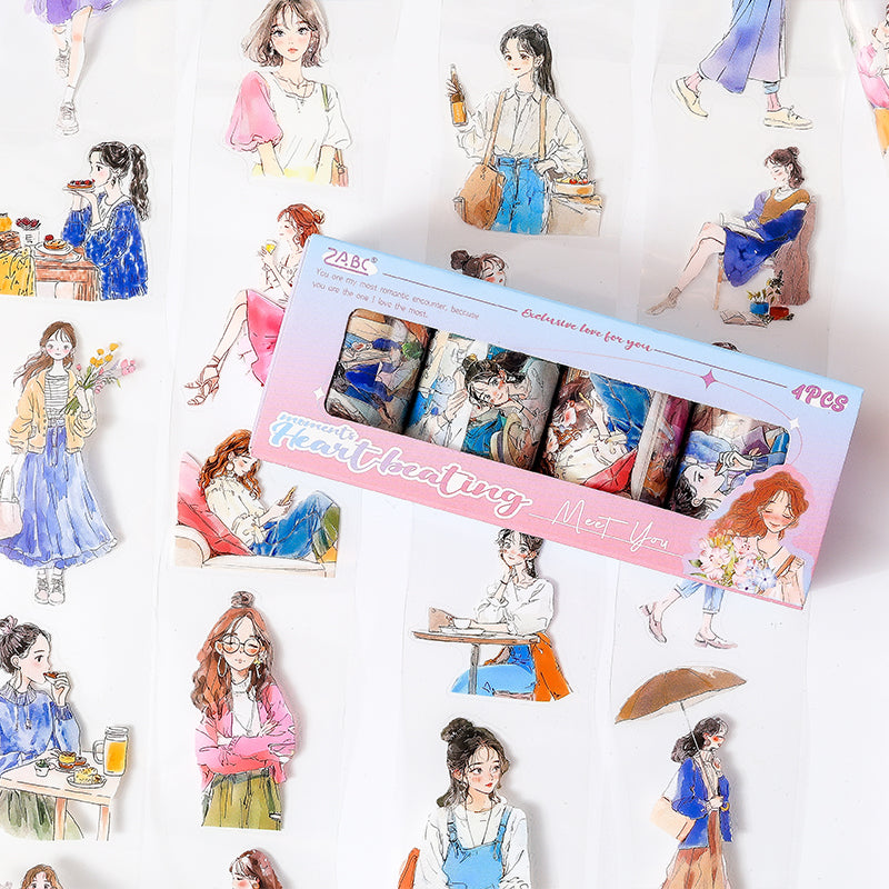 Gentle Years Series Girl Pre-cut PET Tape