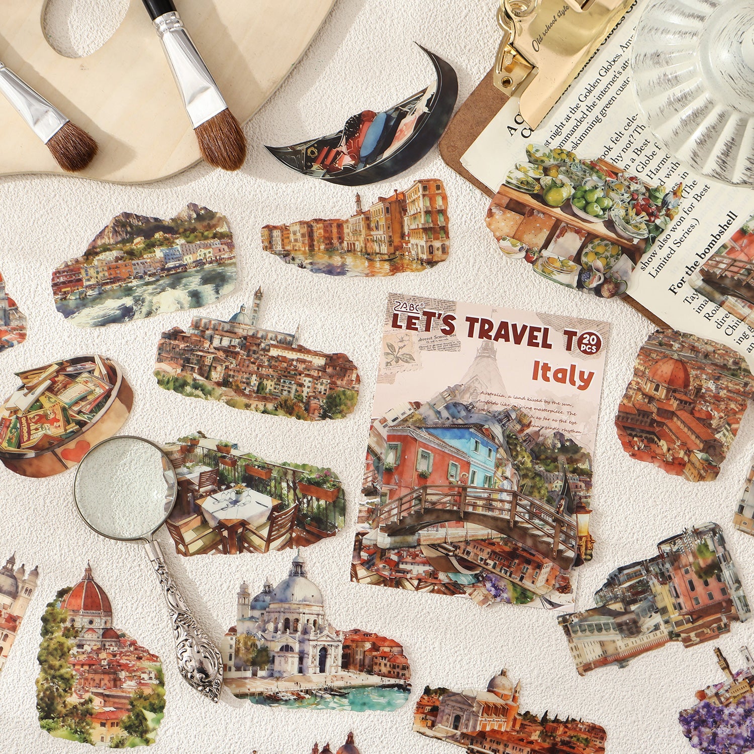 World Travel PET Sticker