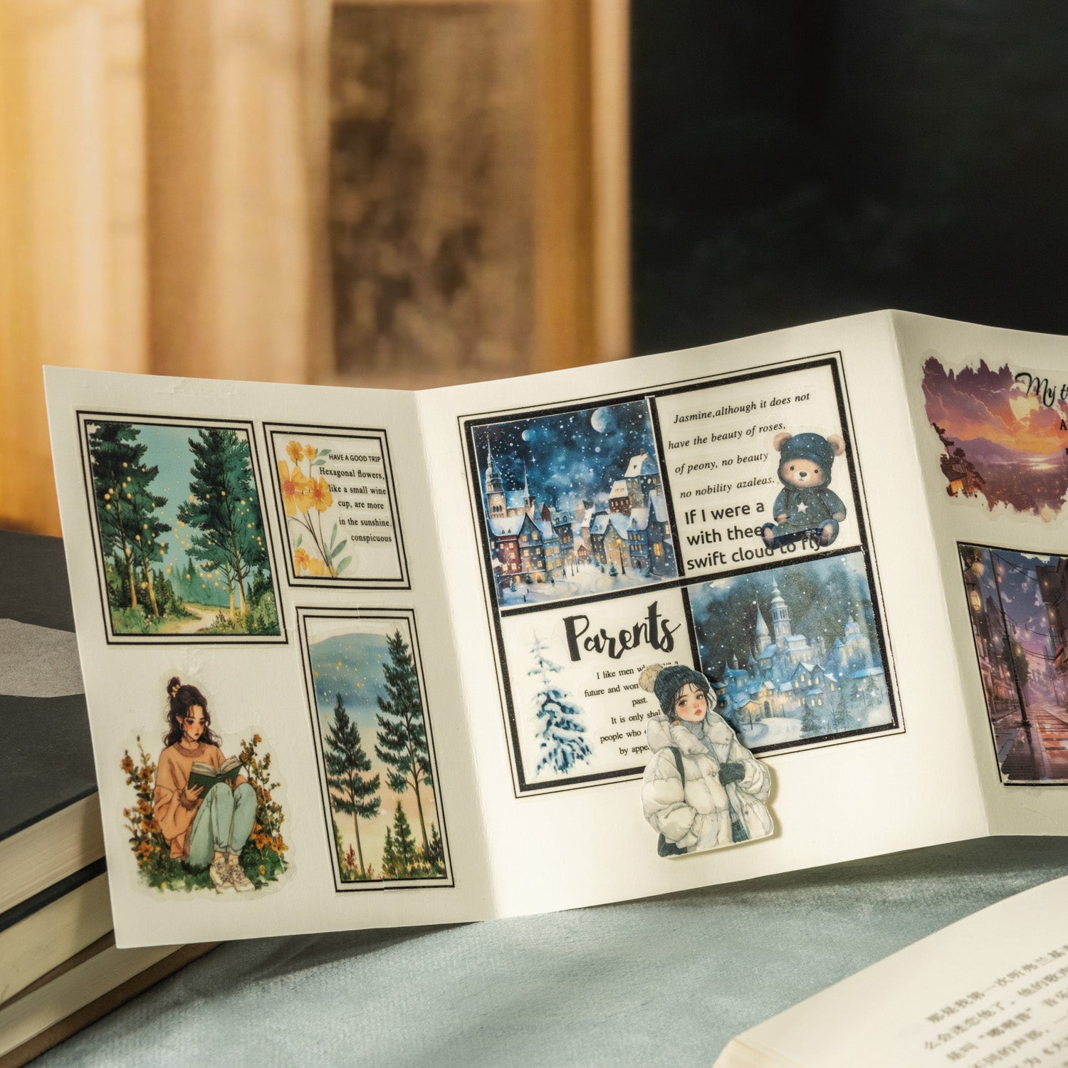 Moonlit Night Curtain Pre-cut PET Tape