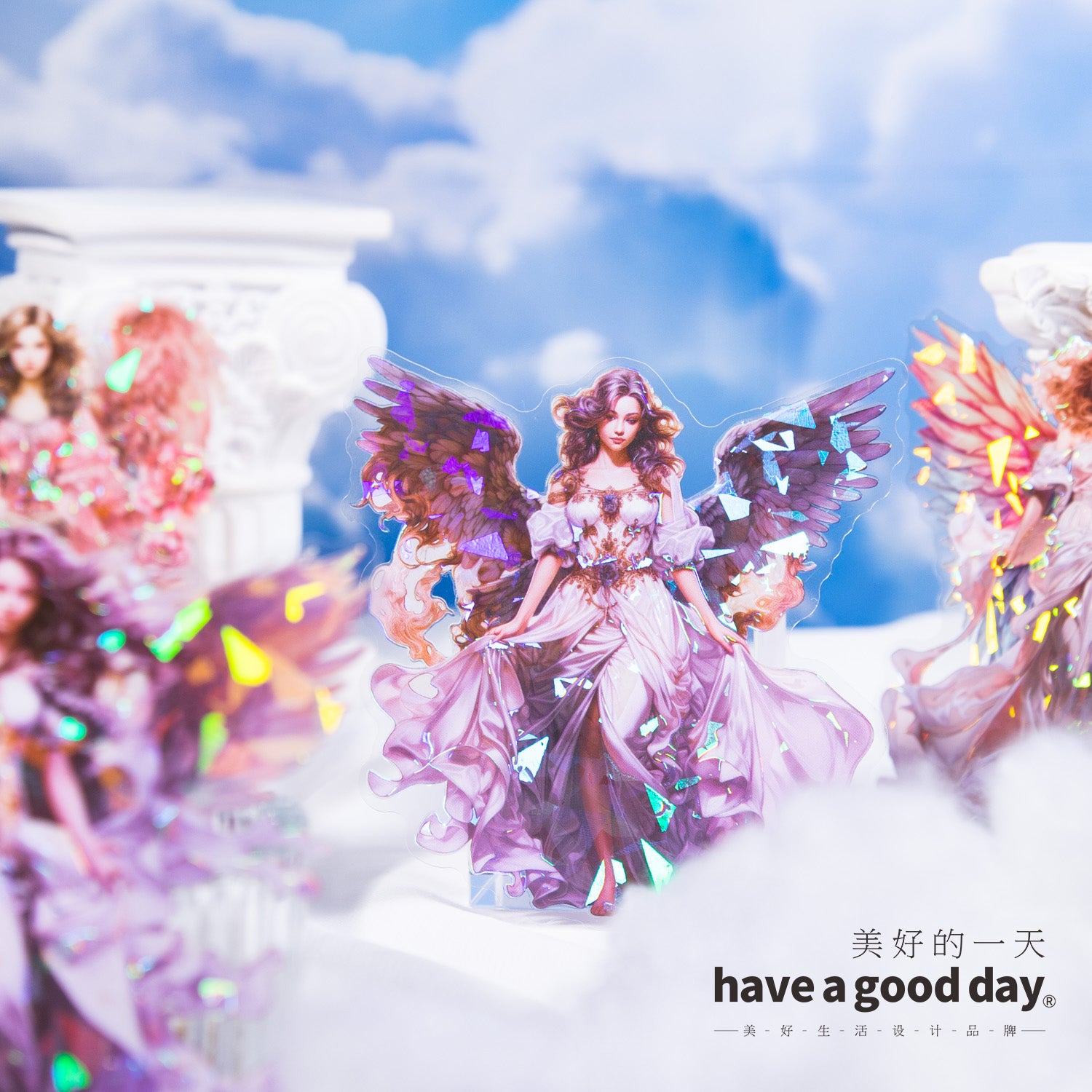 Angel Carol PET Sticker