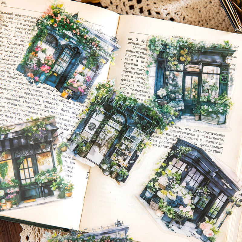 The flower shop PET Sticker