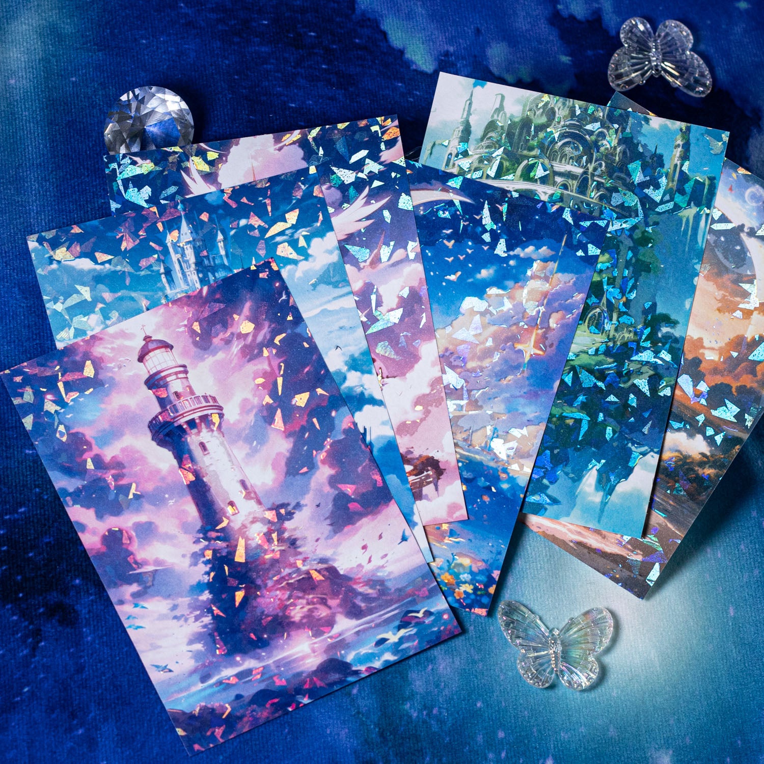 Castle in the Sky Scrapbook Journal Washi Sticker