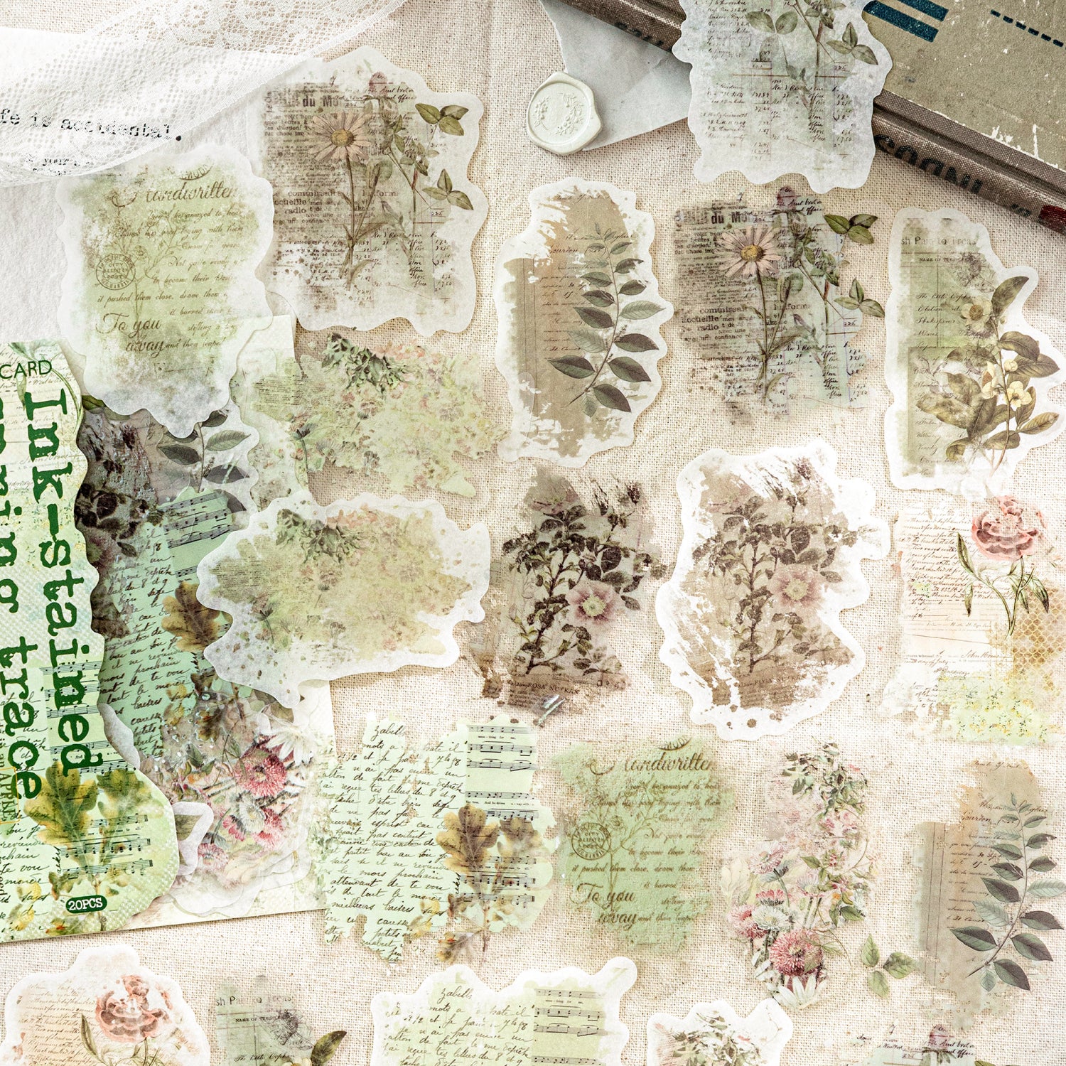 Bleeding ink marks PET Sticker