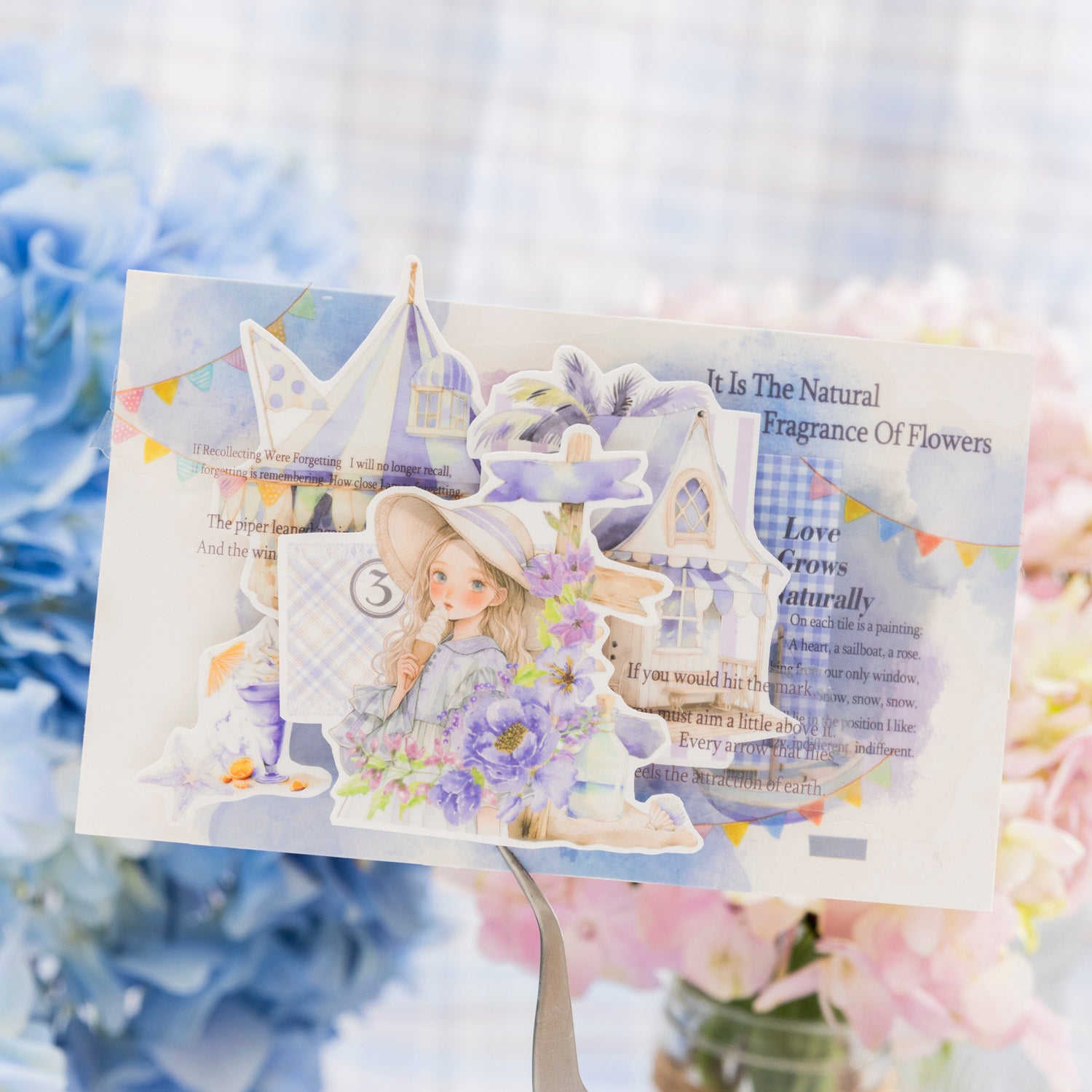 Sweet Girl Pre-cut Scrapbook Journal Sticker Book