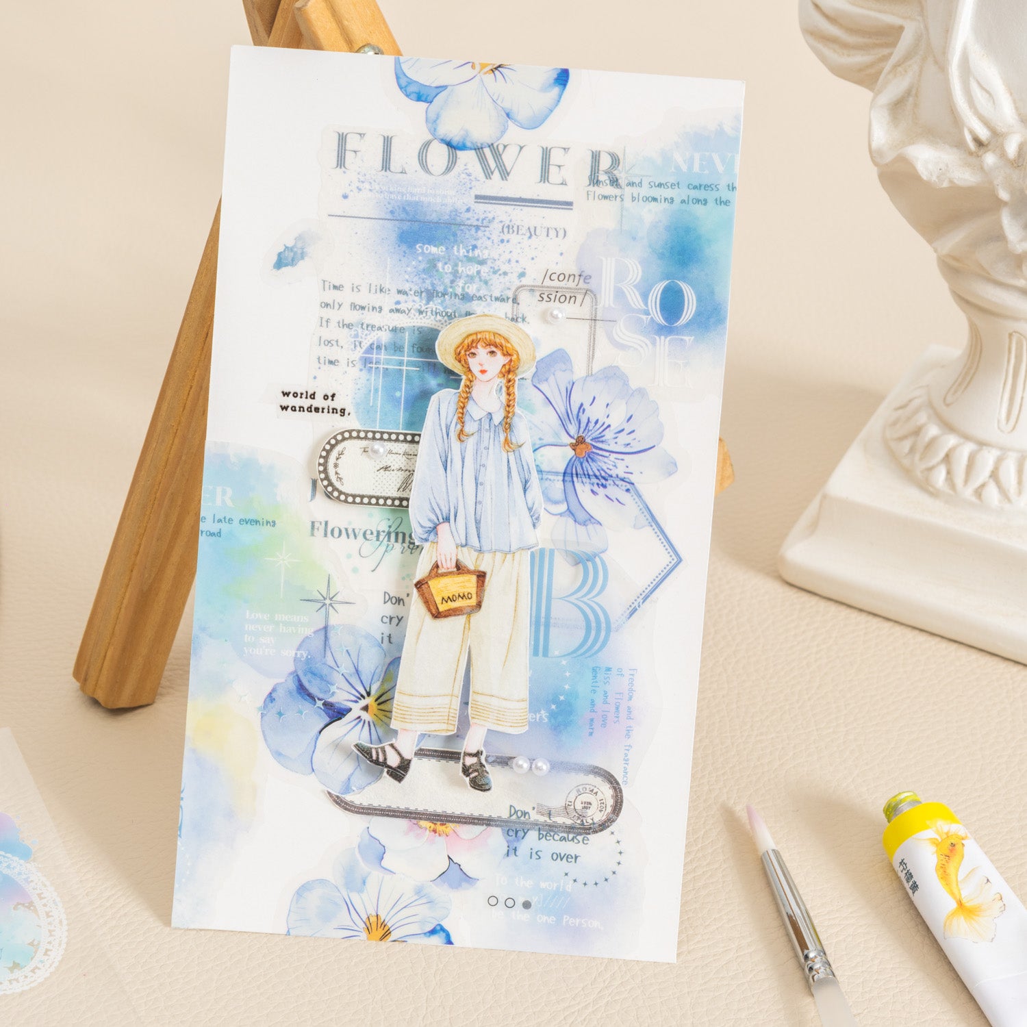 Watercolor Album Sticker Book