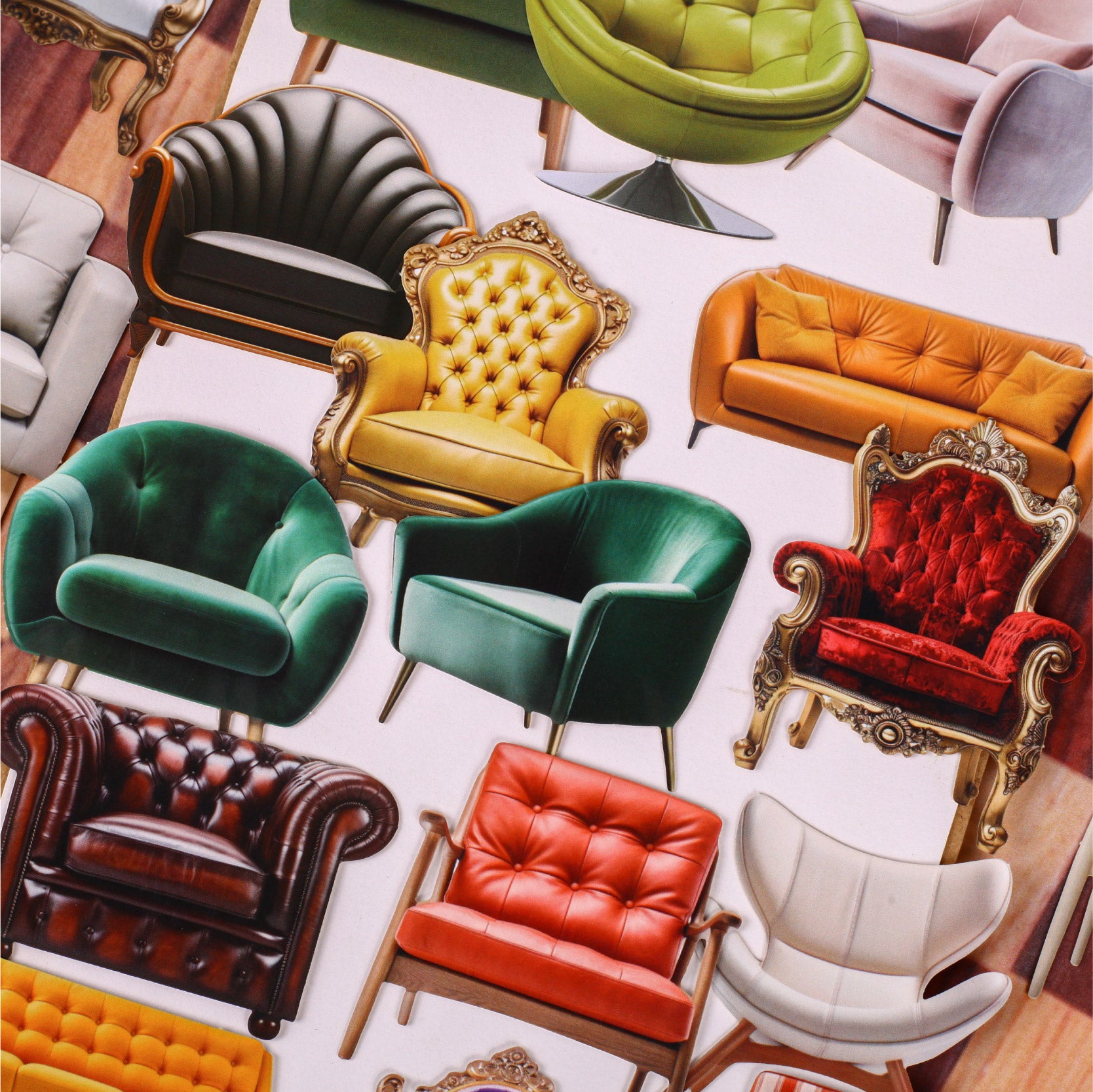 Cozy Sofa Sticker for journaling and scrapbooking