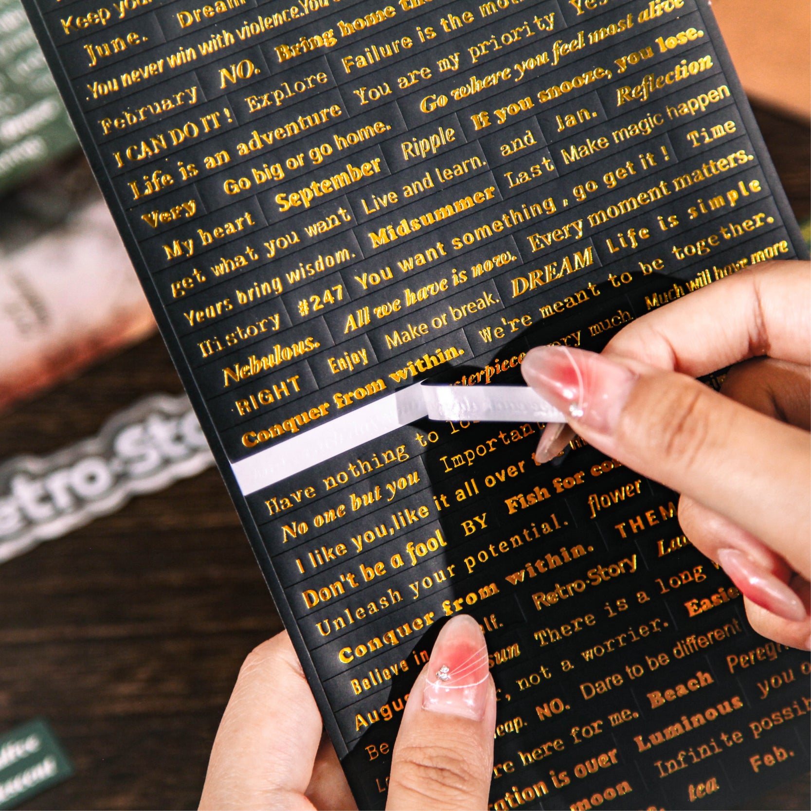 Message Text Stickers For Journaling and scrapbooking