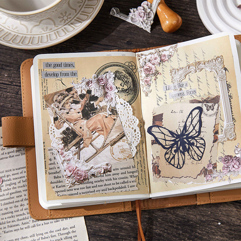 Openwork Relief Corner Sticker