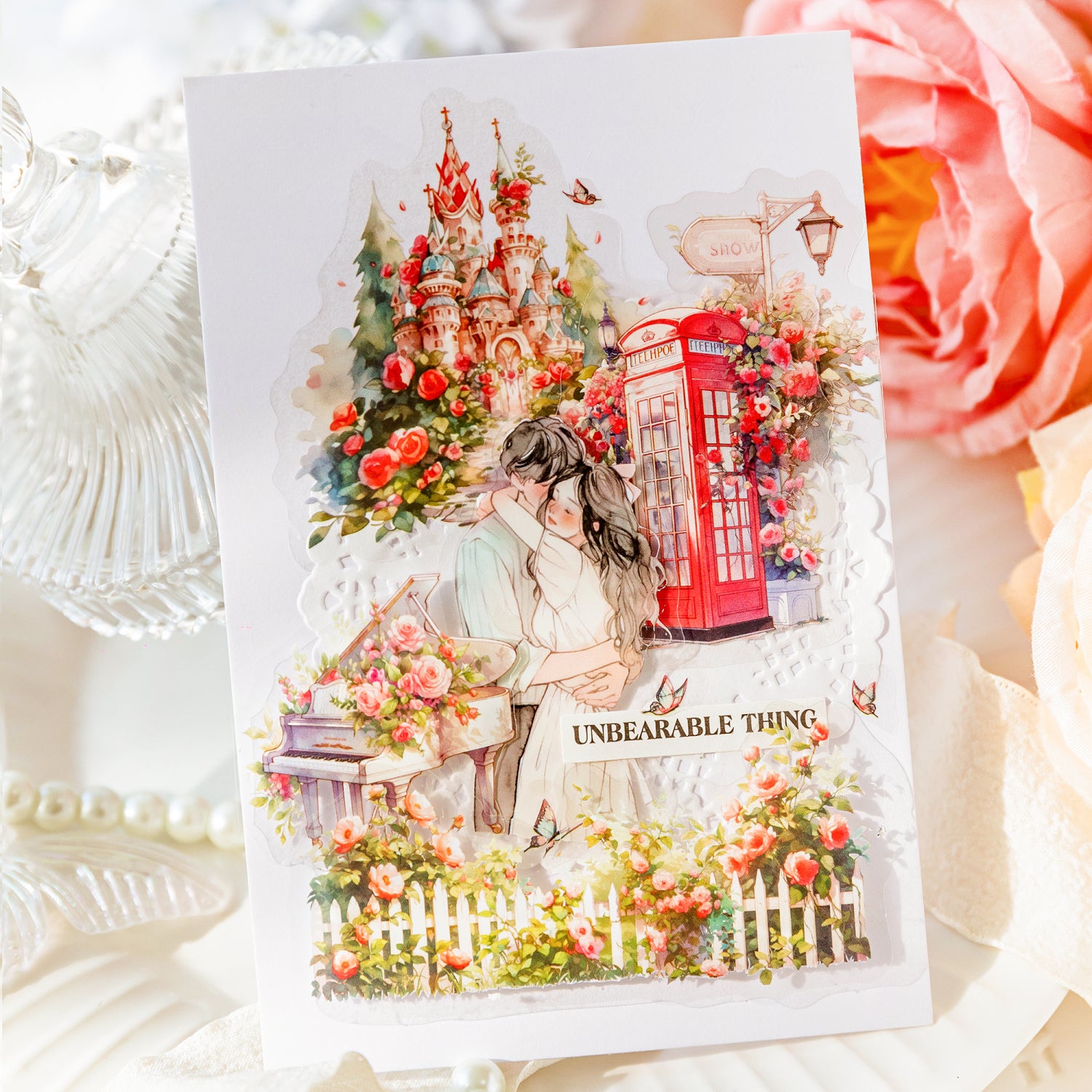 Flower Garden Scrapbooking Journaling PET Sticker