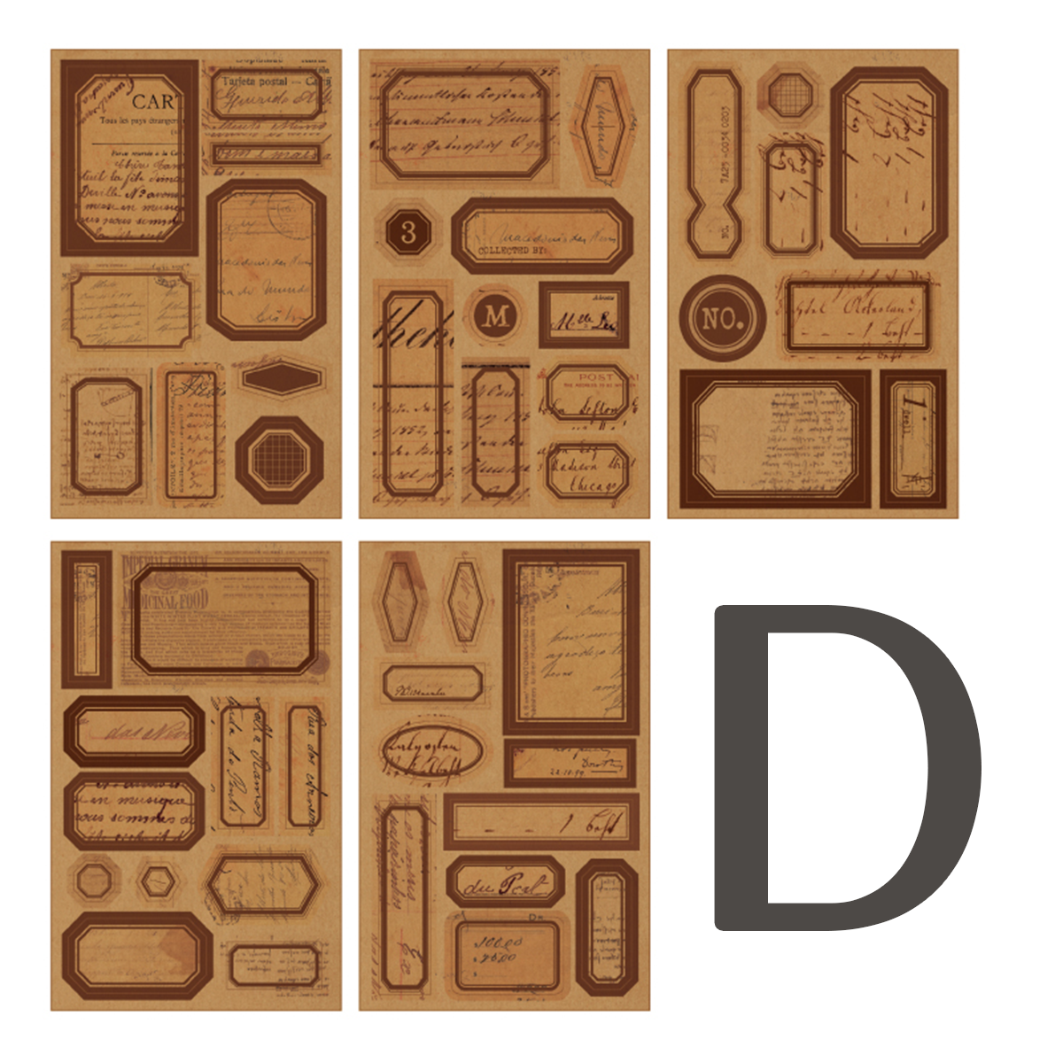 Label record memo Pad Sticker Book