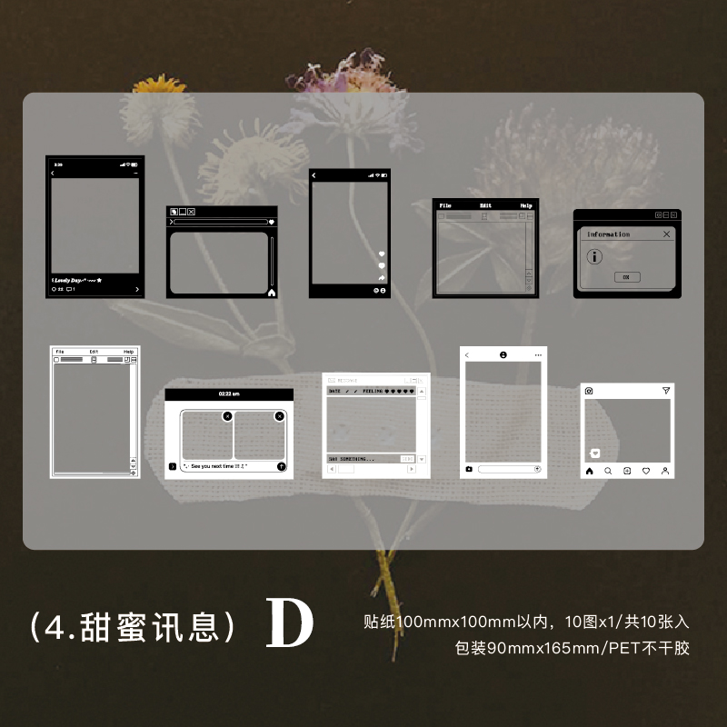 Film Photo Frame PET Sticker