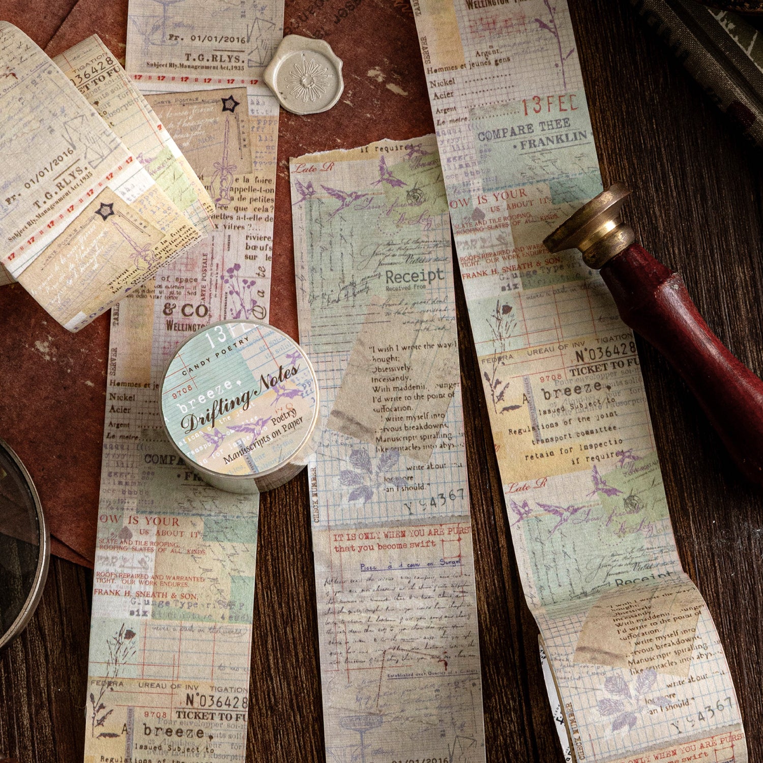 Vintage Word Washi Tape