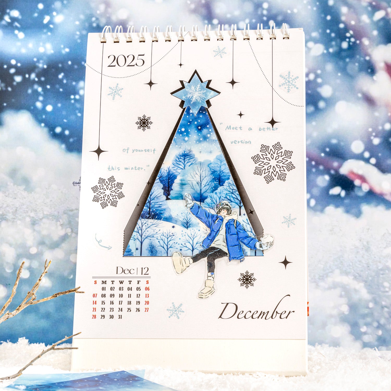 A Snow in Winter PET Sticker