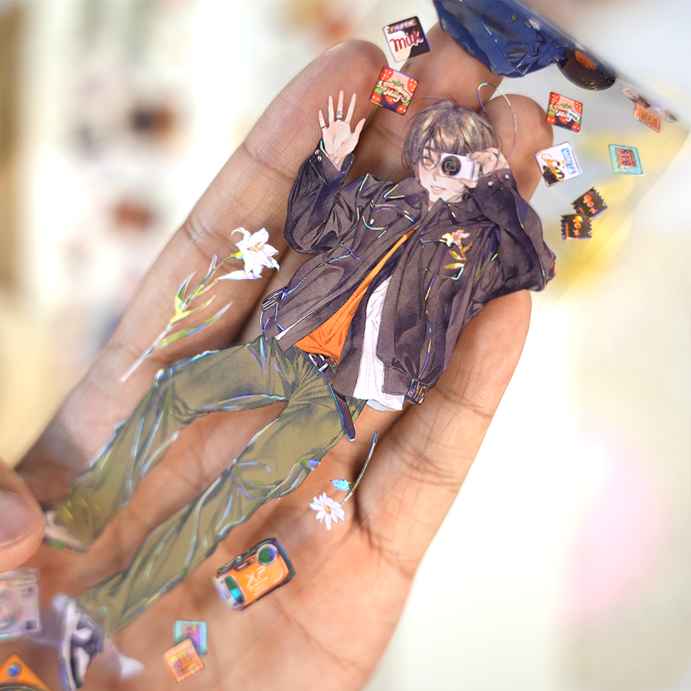 Lazy Holiday Boy PET Tape (6Cm*100cm)