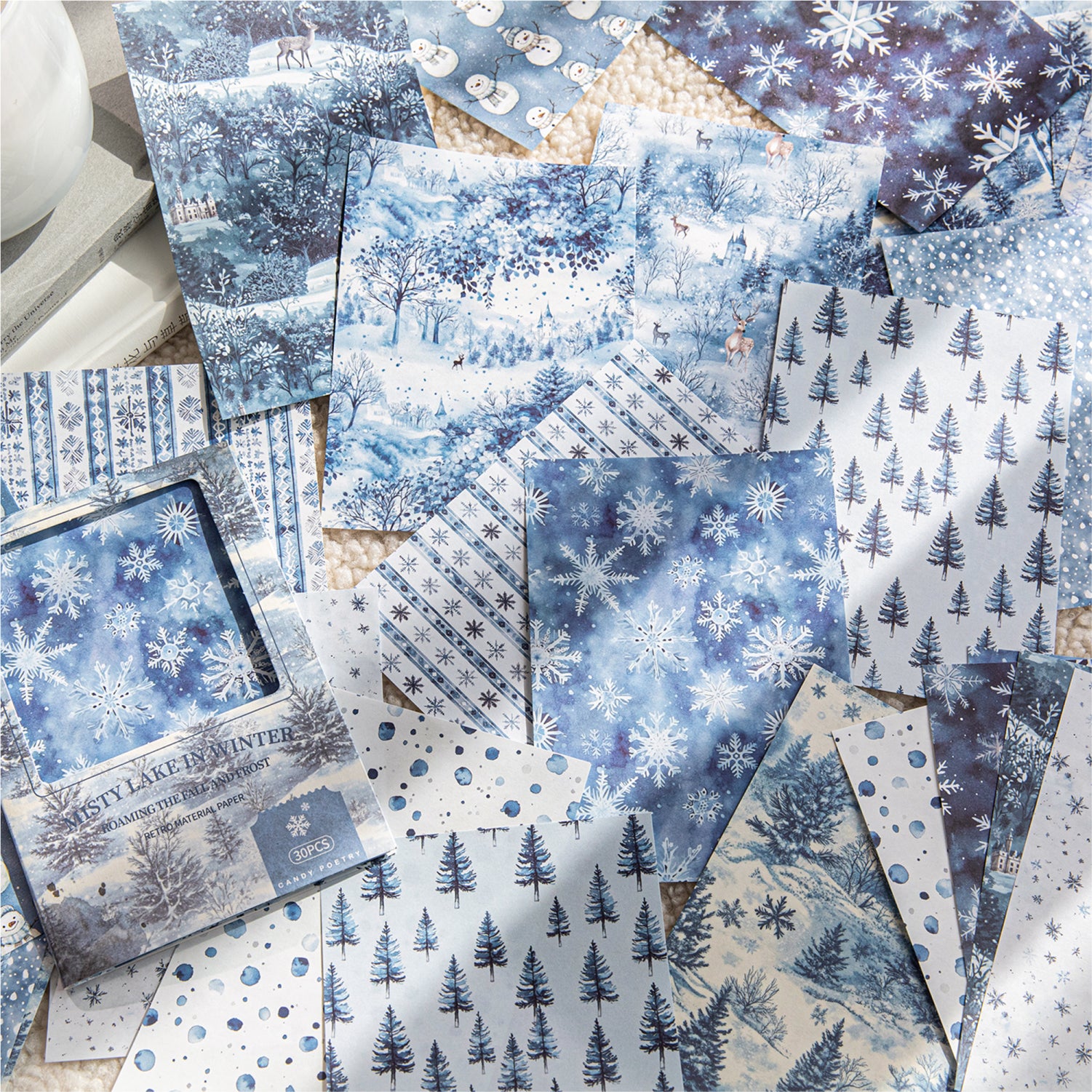 Roaming Autumn and Winter Scrapbooking Paper