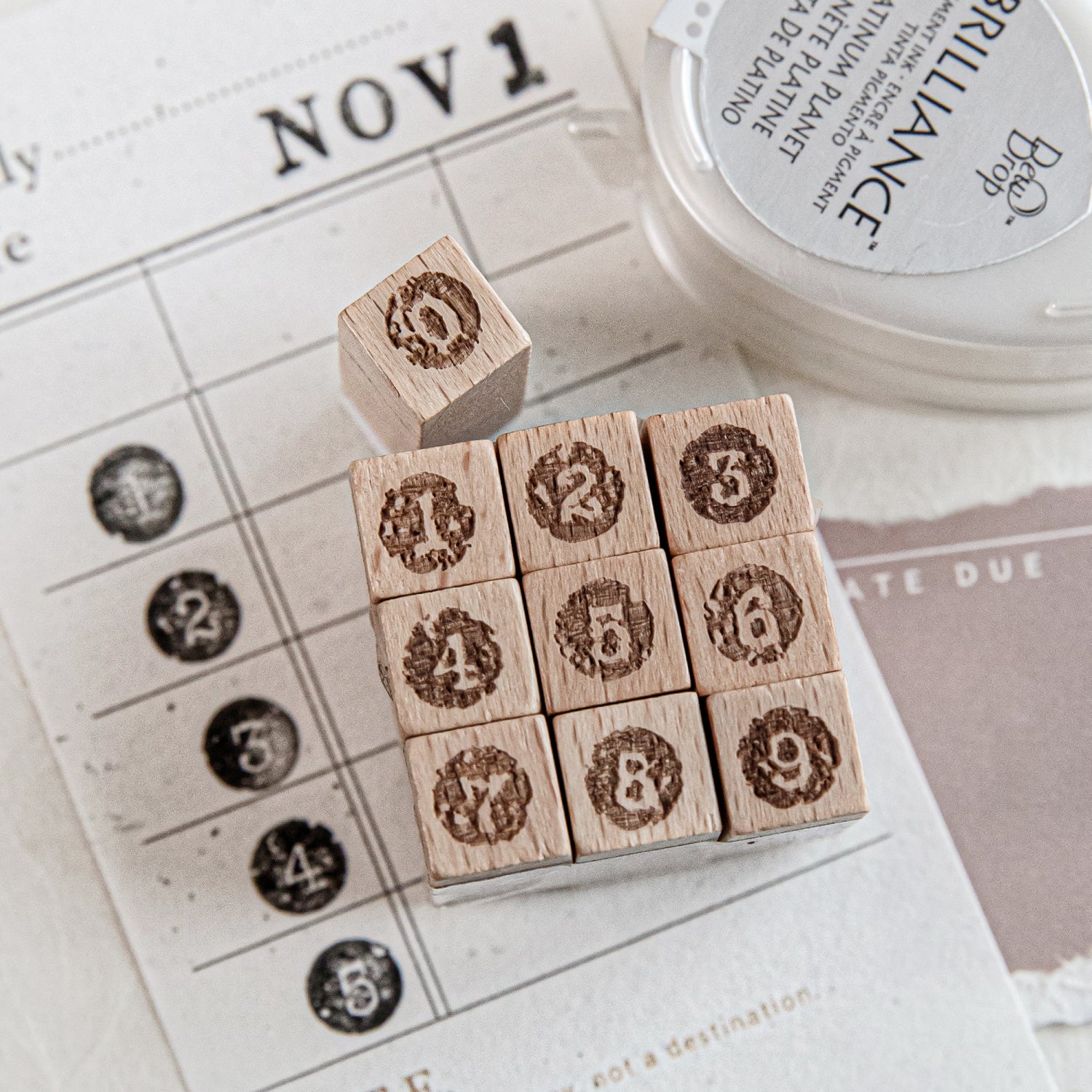 Digital Beech Wood Stamps