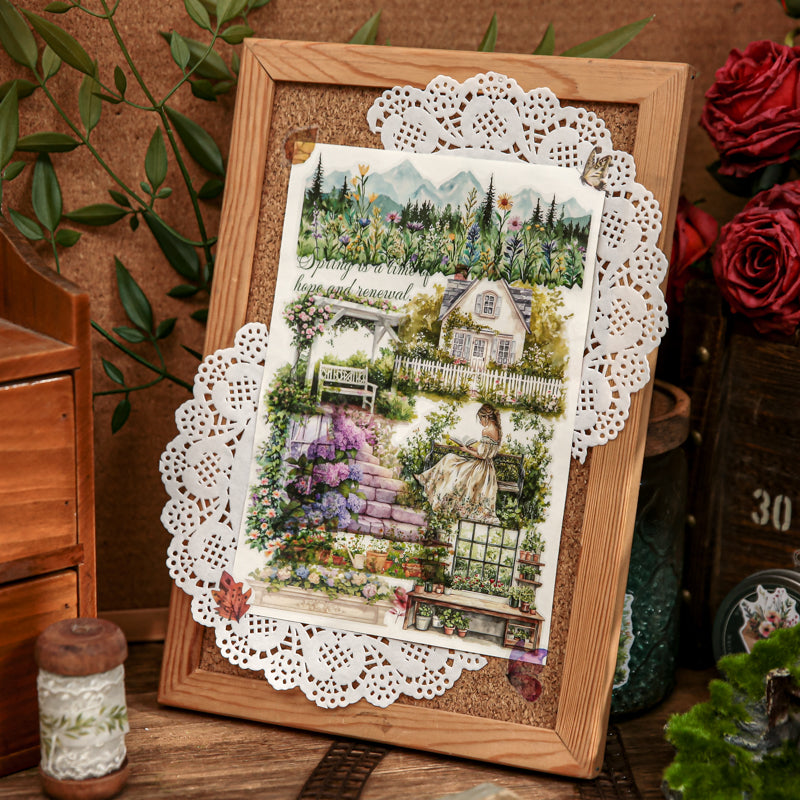 Spring Heartbeat Die-cut Sticker Book