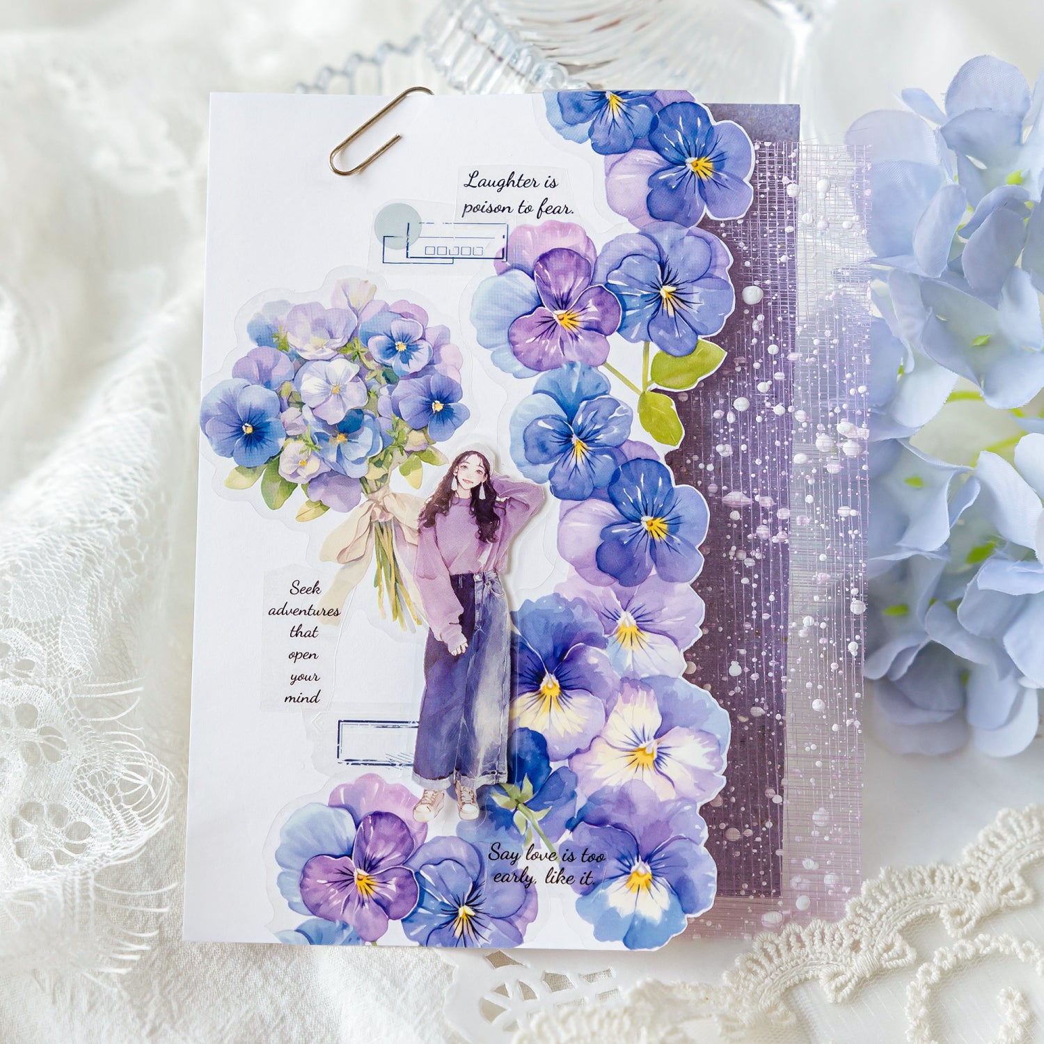 Flowers and Nature Notes PET Sticker