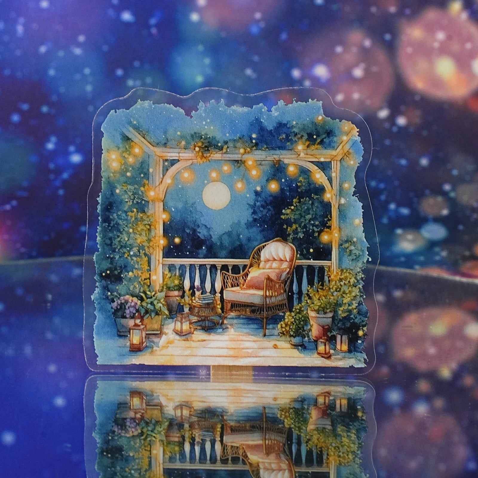 Night Lights Landscaping Sticker